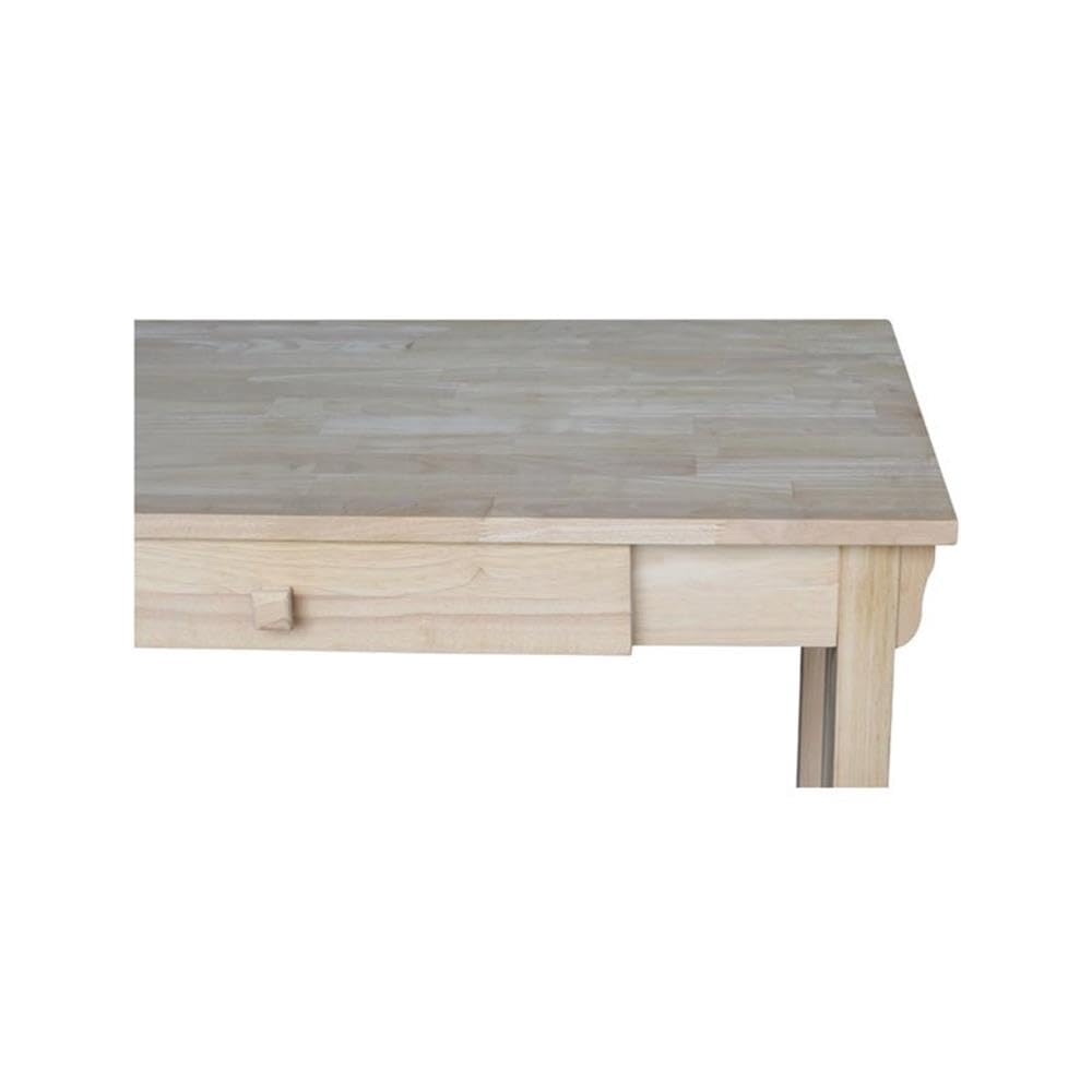 Pemberly Row Mid Century Modern Writing Desk with Drawer - Vintage Home Office Furniture for Small Spaces & Study Rooms