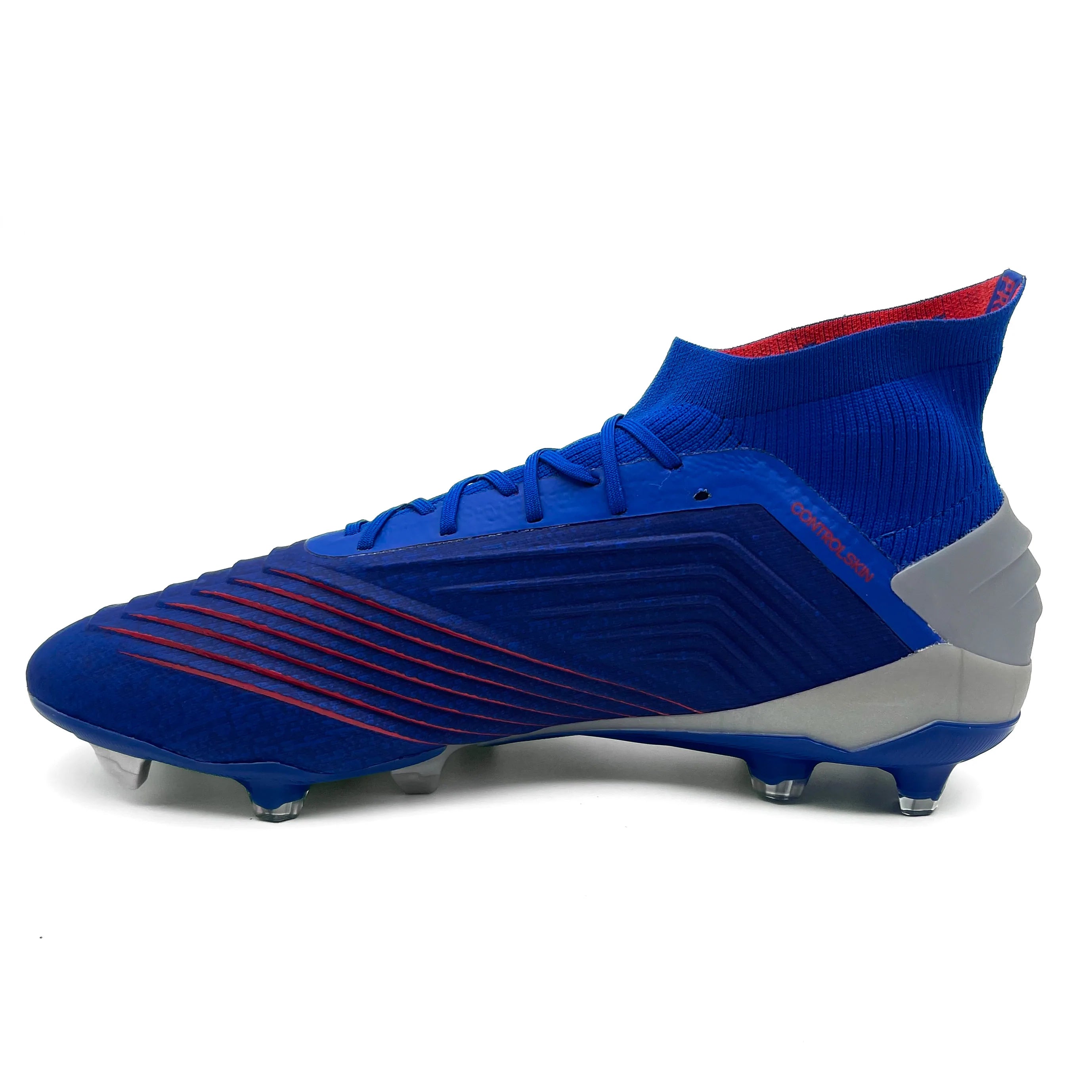 Adidas Predator 19.1 FG Soccer Cleats - Bold Blue Football Shoes for Men | Firm Ground (FG) Studs for Outdoor Matches & Training Sessions