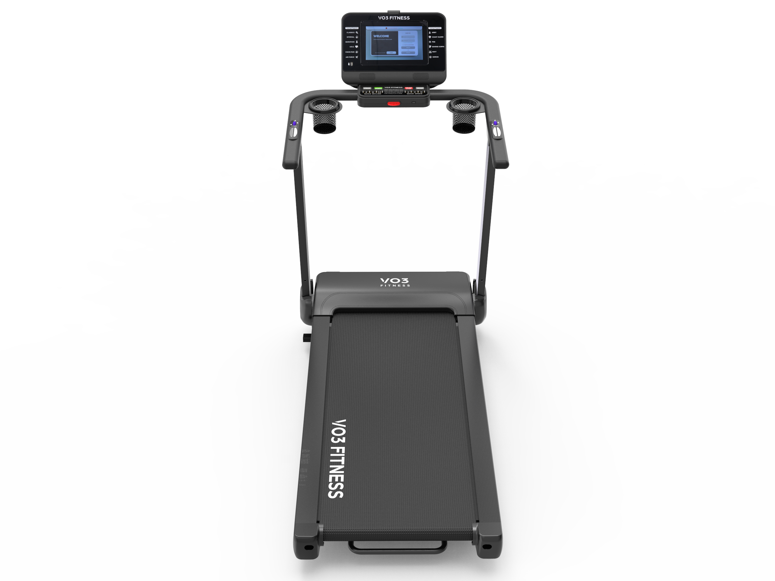 VO3 Fitness T30e Folding Treadmill - Compact Home Gym Equipment for Cardio Workouts | Perfect for Small Spaces & Apartment Workouts