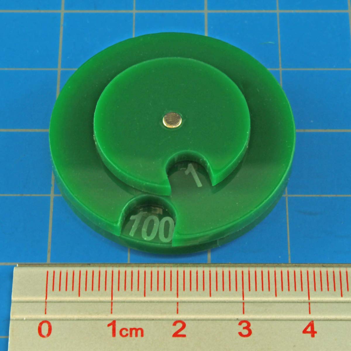 LITKO Circle Combat Dials - Wound & Health Tracker for Tabletop RPG Games | Life Counter for Magic: The Gathering, Collectible & Living Card Games | 0-100 Number Dial (Green) - Perfect for Dungeons & Dragons, MTG, and Board Game Sessions