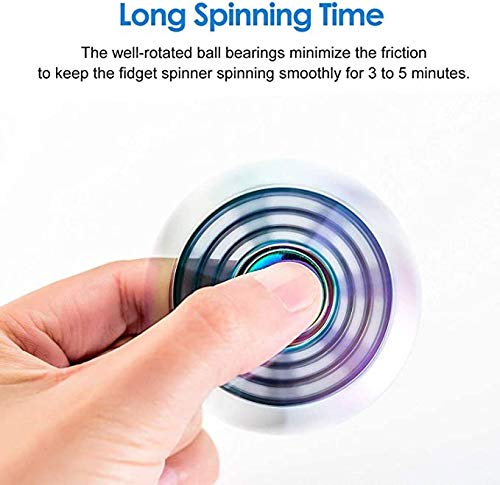 7 Pack Premium Metal Fidget Spinners for Kids & Adults - Stress Relief Finger Hand Spinners, Desk Toys & Party Favors - Perfect for Office, Classroom, Stocking Stuffers & Holiday Gift Bags