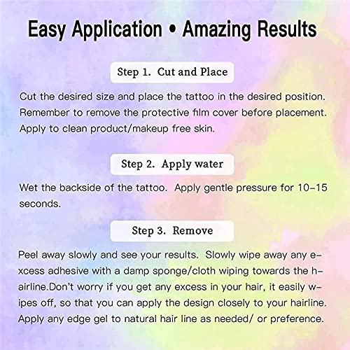 Dorakitten DIY Waterproof Hair Stickers - Unisex Fashion Hair Accessories for Styling & Forehead Decoration | Perfect for Cosplay, Parties & Daily Wear