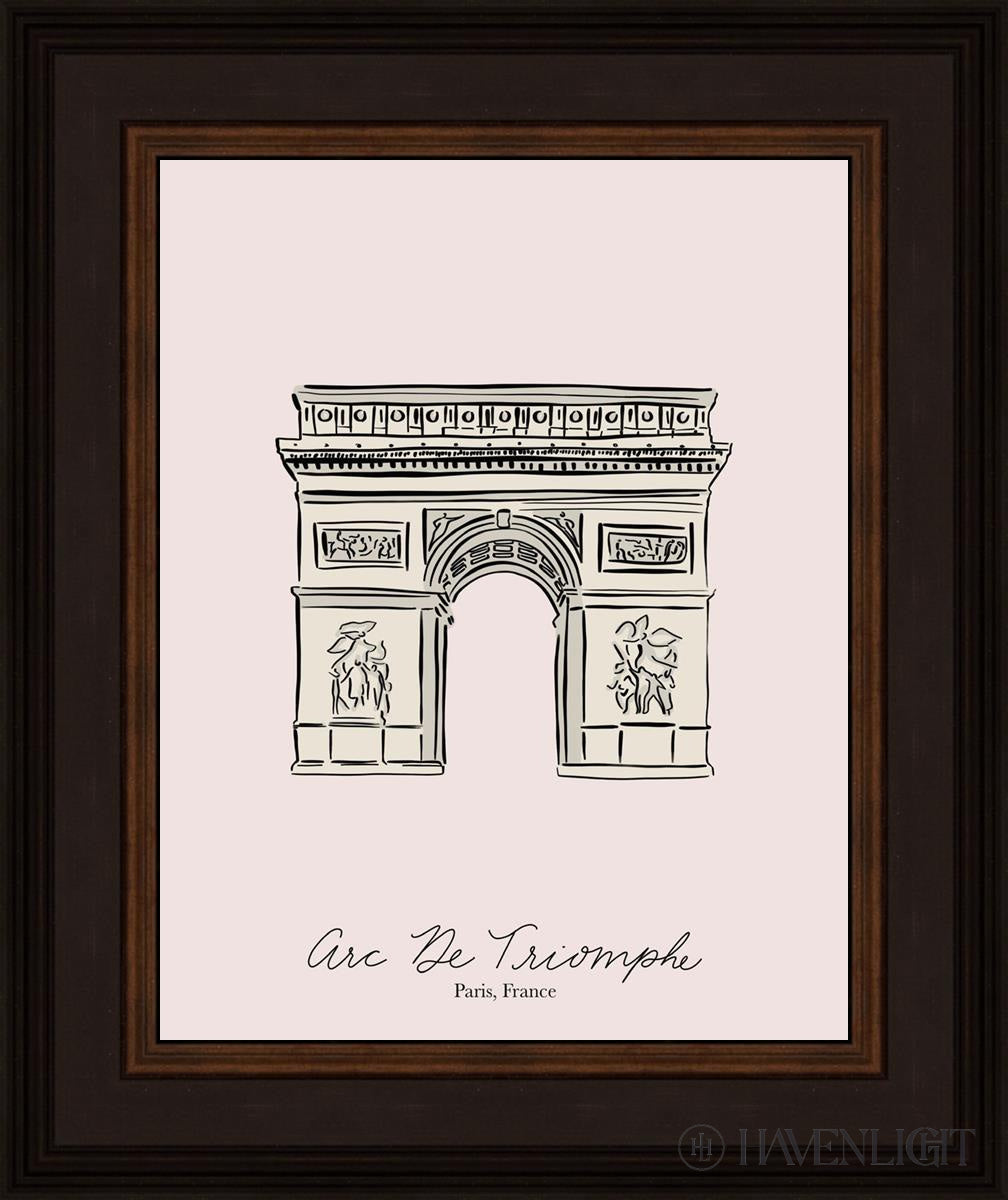 Arc De Triomphe Painting by Elise Gomez - Elegant Parisian Wall Art for Living Room, Office & Home Decor