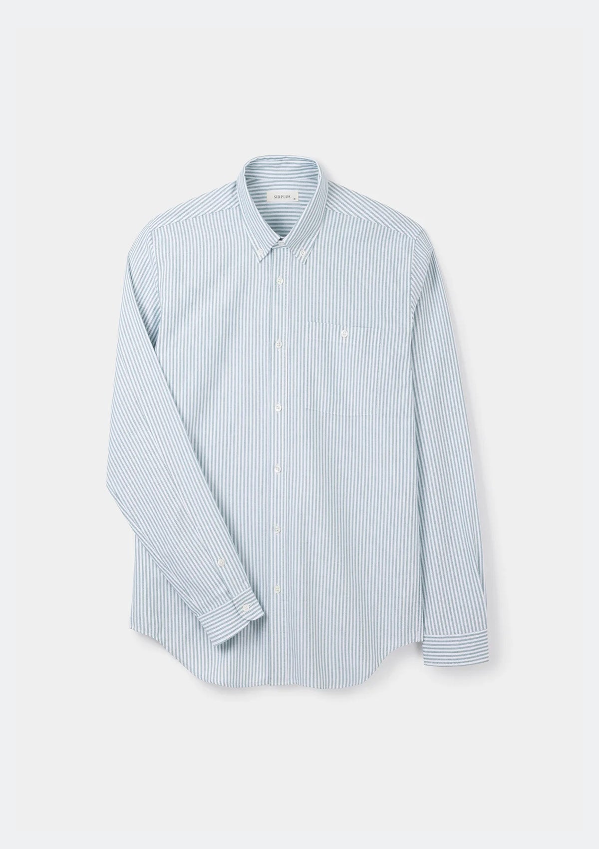 Men's Green Stripe Oxford Button Down Shirt - Classic Casual Dress Shirt for Office, Business & Everyday Wear | Breathable Cotton Fabric | Slim Fit Button Up Shirt for Men