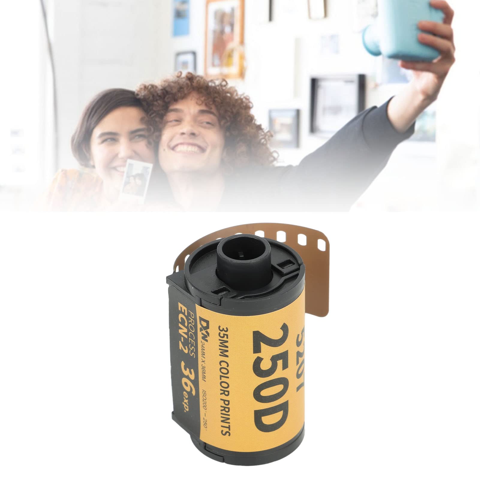 Professional 35mm Color Print Film - High Definition, Wide Exposure Range, High Contrast (200-250) - 8 Sheets for 135 Cameras - ECN-2 Process (36 Sheet) - Perfect for Portrait, Landscape & Street Photography