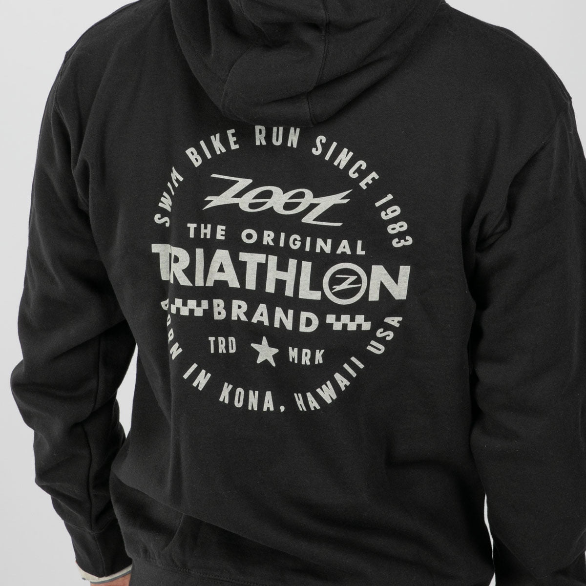 Unisex Triathlon Stamp Hoodie - Black | Comfortable & Stylish Athletic Wear for Running, Cycling & Outdoor Activities