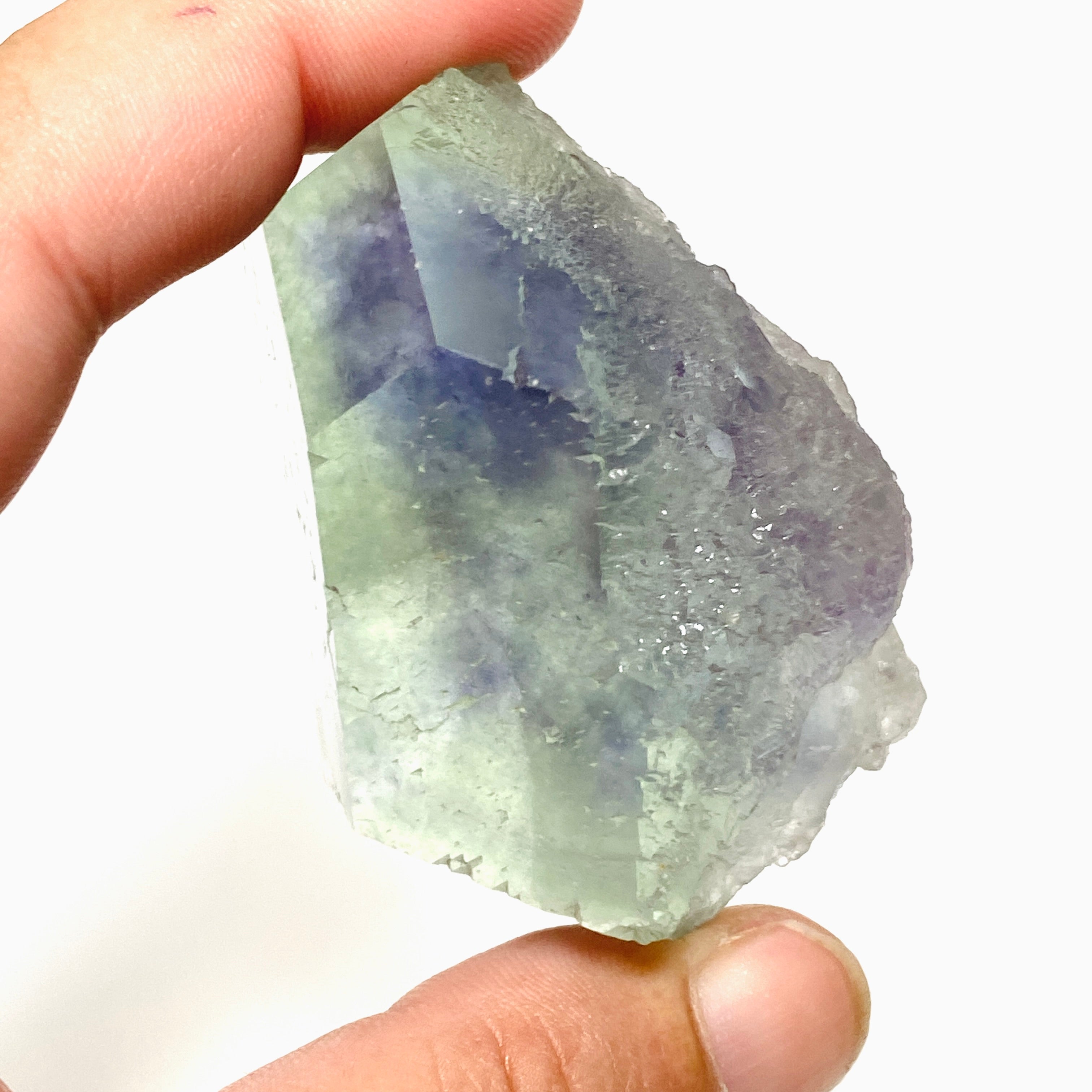 Natural Rainbow Fluorite Crystal Specimen - Healing Stone for Meditation, Energy Work & Home Decor (FLU 06)