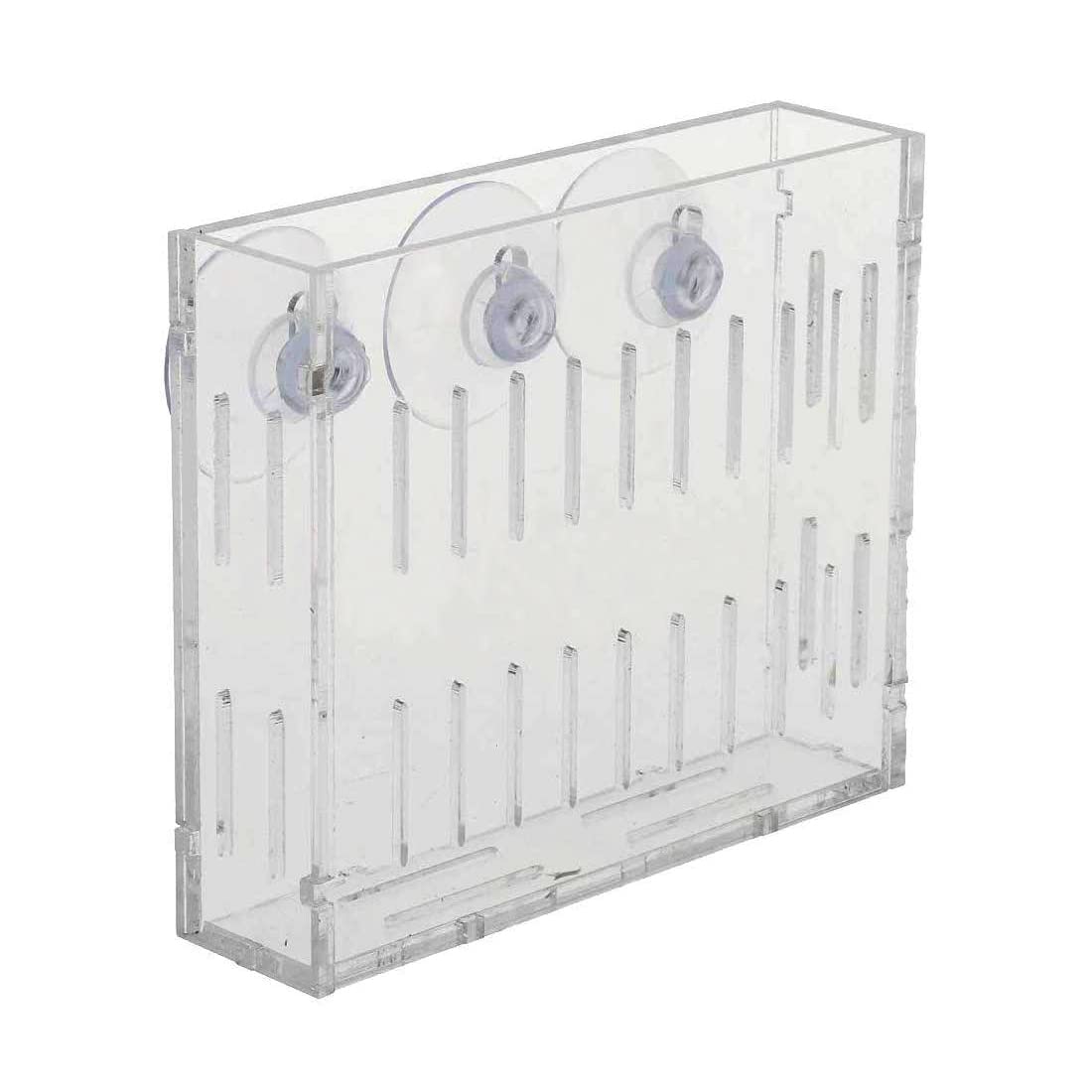 Clear Acrylic Aquatic Plant Cup Holder for Aquarium Fish Tank - Perfect for Live Plants, Moss, and Grass - Ideal for Aquascaping and Fish Tank Decor