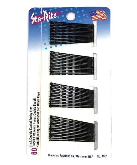 Bobby Pins for Hair - Strong Hold Hair Clips for Women & Girls - Perfect for Updos, Braids, and Styling - 100-Pack Black Hairpins