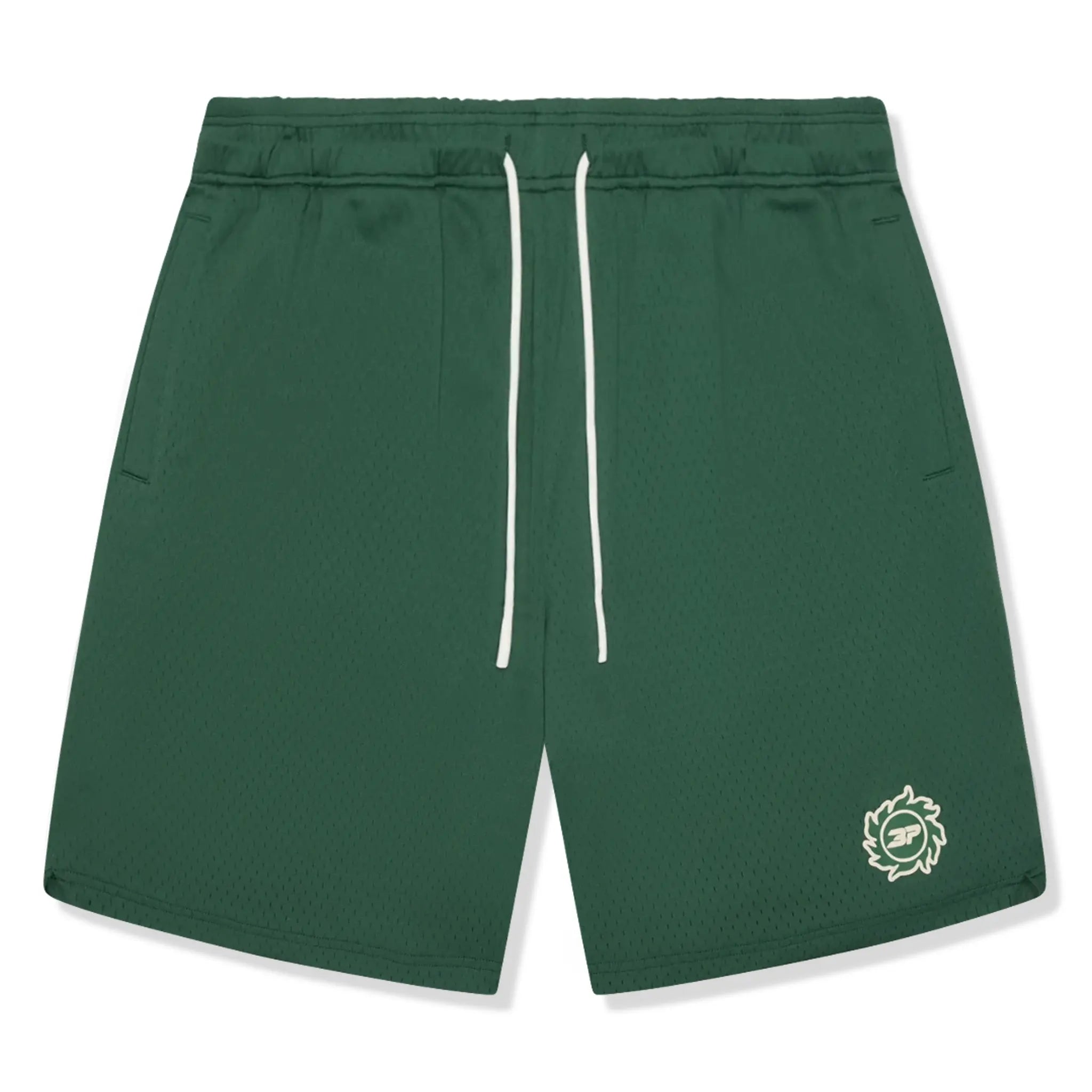 Broken Planet Mesh Green Shorts for Men - Breathable Athletic Running Shorts - Comfortable Gym Workout Shorts for Jogging, Basketball & Casual Wear