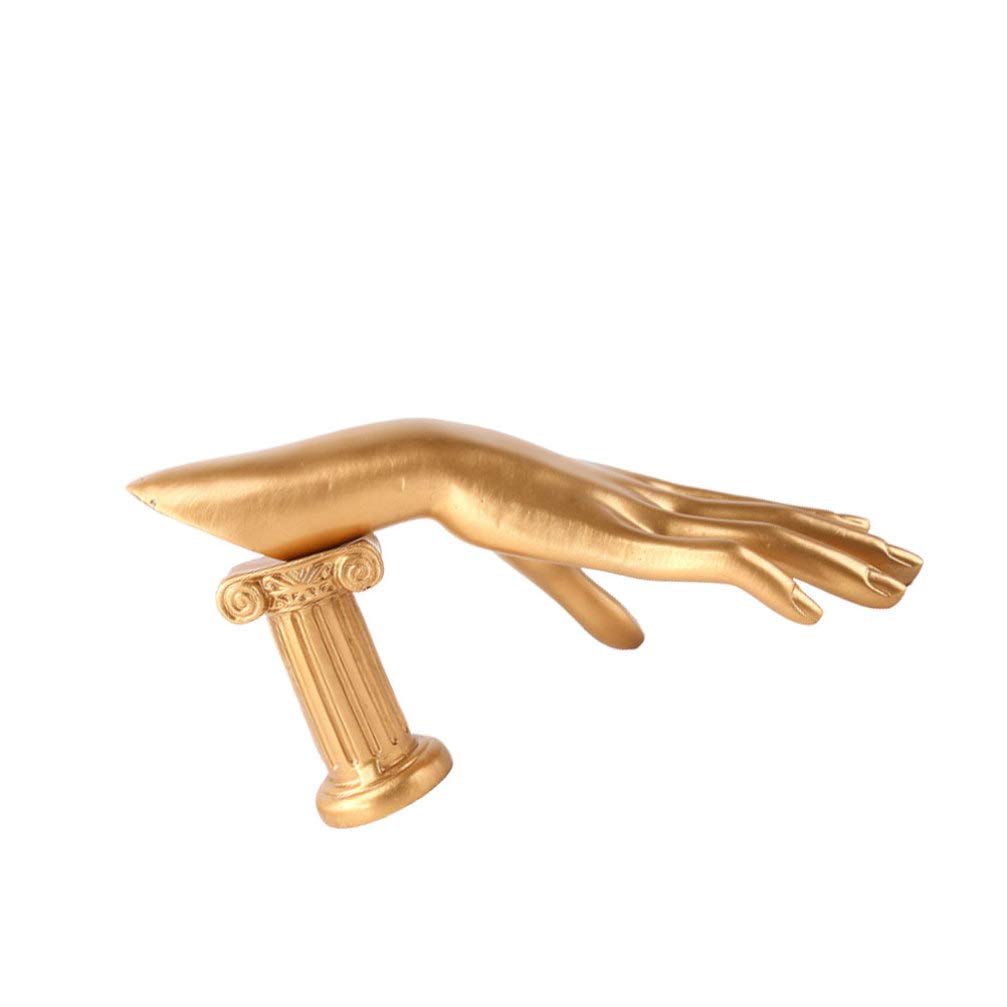 Hemobllo Jewelry Display Stand - Golden Resin Hand-Shaped Bracelet, Ring & Watch Holder for Jewelry Organization | Perfect for Boutique, Home Decor & Retail Store Displays