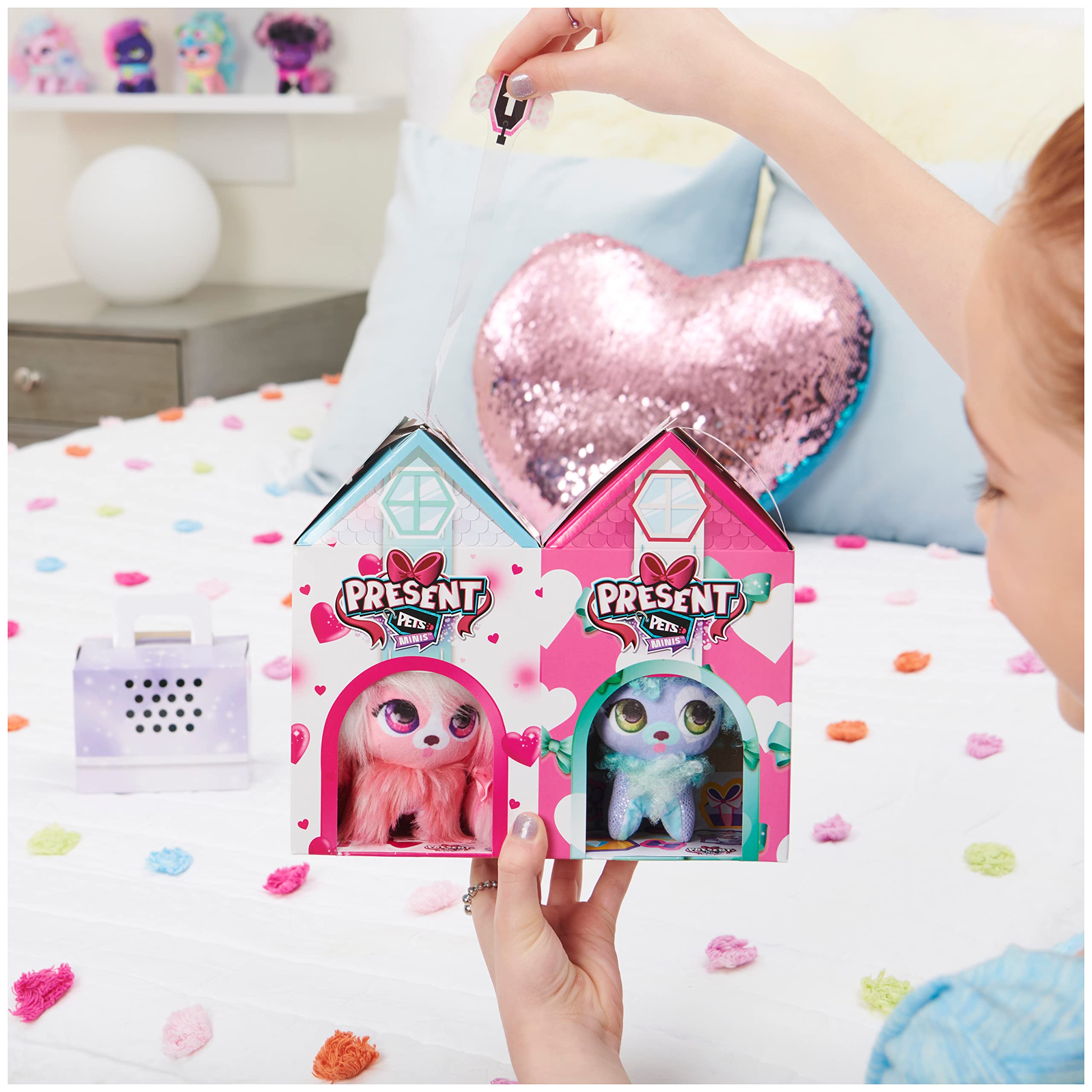3-Pack 3-Inch Fluffy Plush Toys for Kids - Cute Mini Stuffed Animals, Perfect Gift for Girls Age 5+ | Birthday, Party Favors, Bedroom Decor