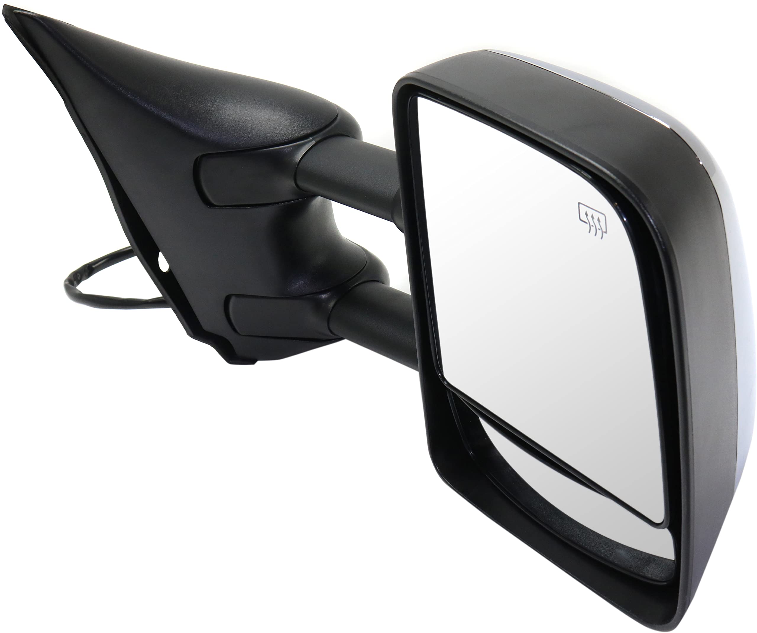 2004-2015 Nissan Titan Passenger Side Heated Power Towing Mirror with Blind Spot Glass - Perfect for Towing, Parking & Enhanced Safety