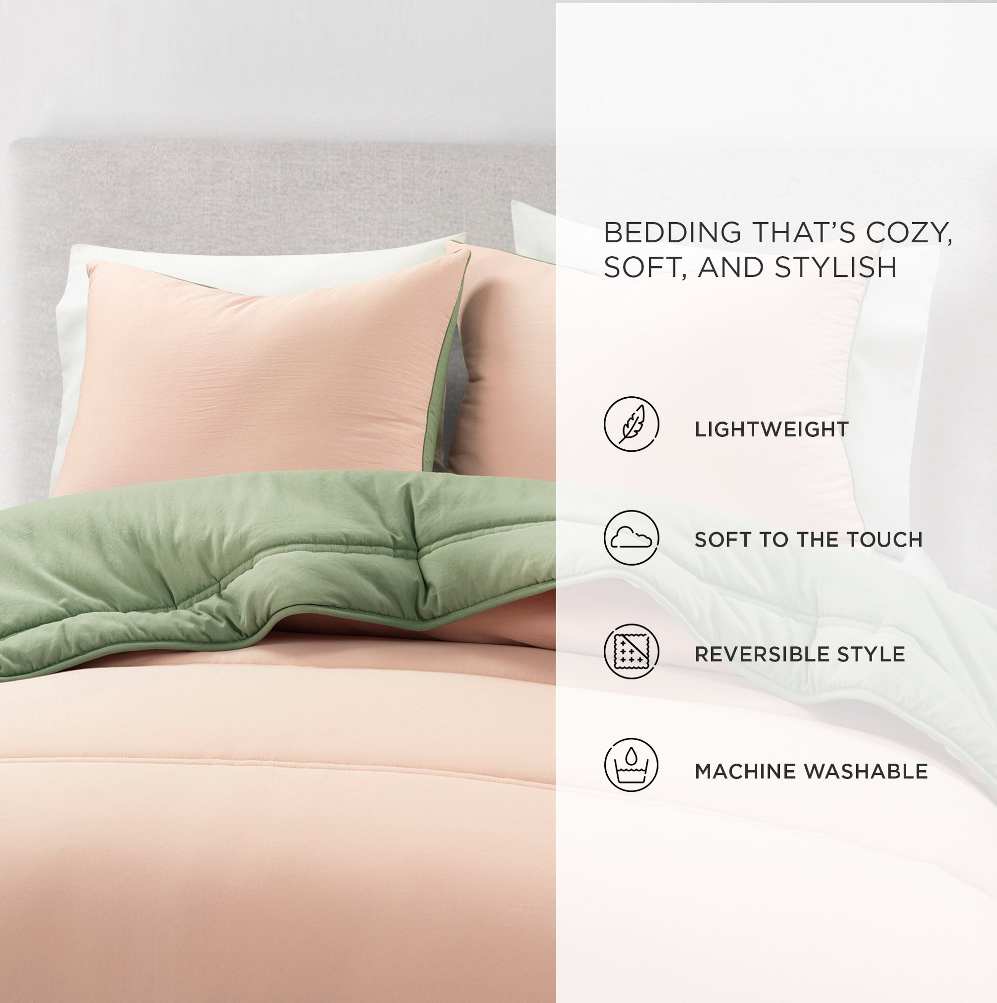Oslo Soft Reversible Quilted Comforter Set - King Size, All-Season Bedding with Ultra-Plush Fabric - Perfect for Master Bedroom, Guest Room & Cozy Home Decor