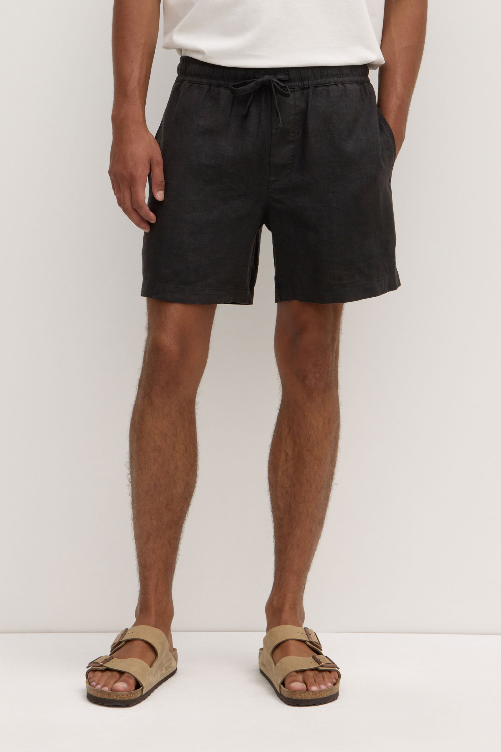 Tide Linen Shorts for Men - Breathable Summer Casual Shorts with Pockets | Perfect for Beach, Vacation & Outdoor Activities