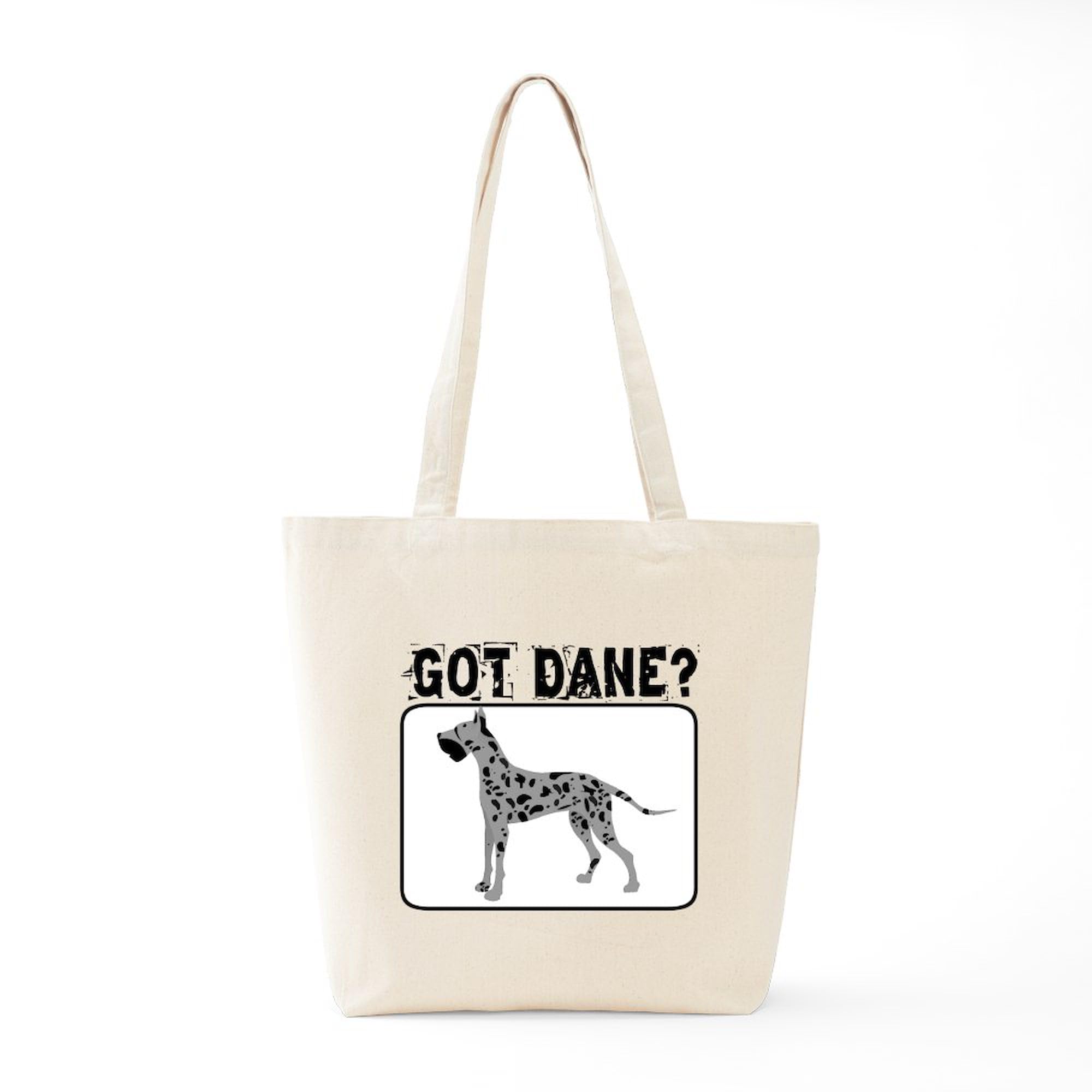 Merle Great Dane Canvas Tote Bag - Eco-Friendly Reusable Shopping Bag for Groceries, Beach & Work | Durable Natural Cotton Tote with Unique Dog Design