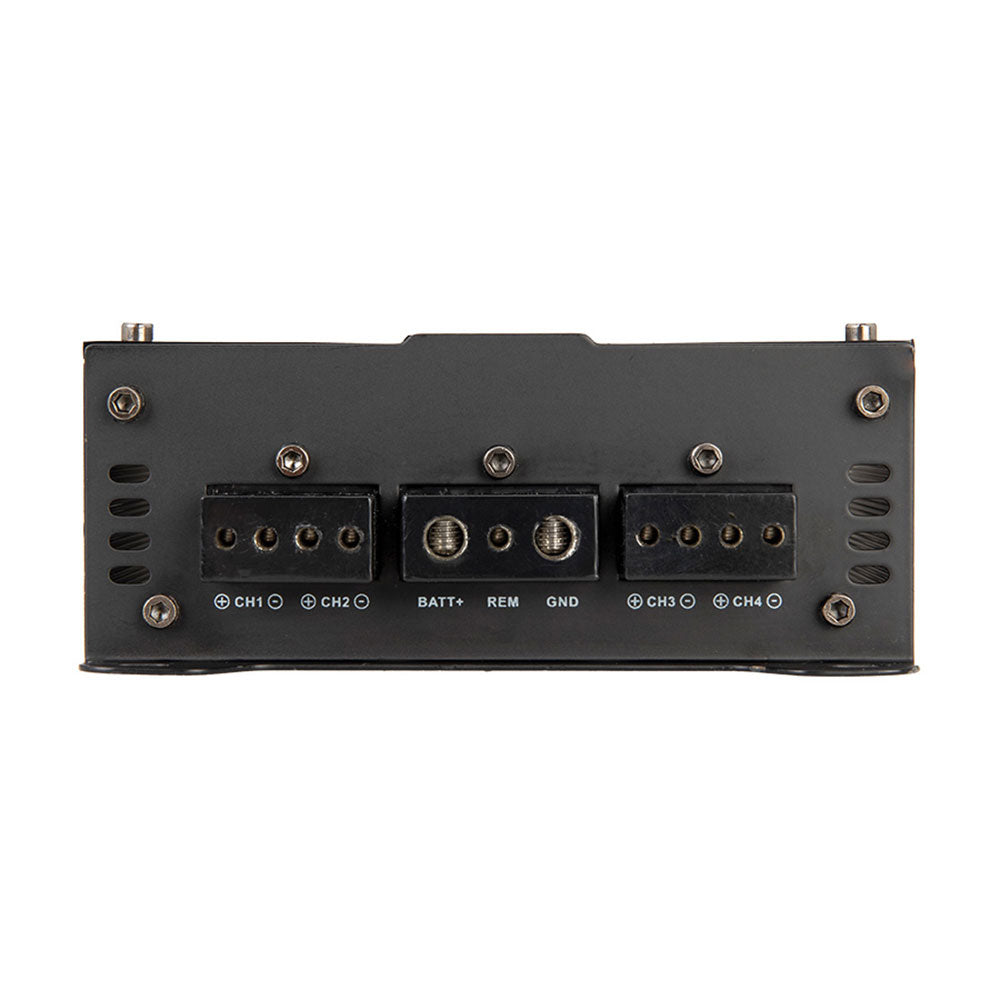 Power Acoustik SB4.2500D 2500W Peak (450W RMS) SABER Series Class D 4 Channel Car Amplifier - High Power Audio System for Trucks, SUVs and Custom Car Stereo Upgrades
