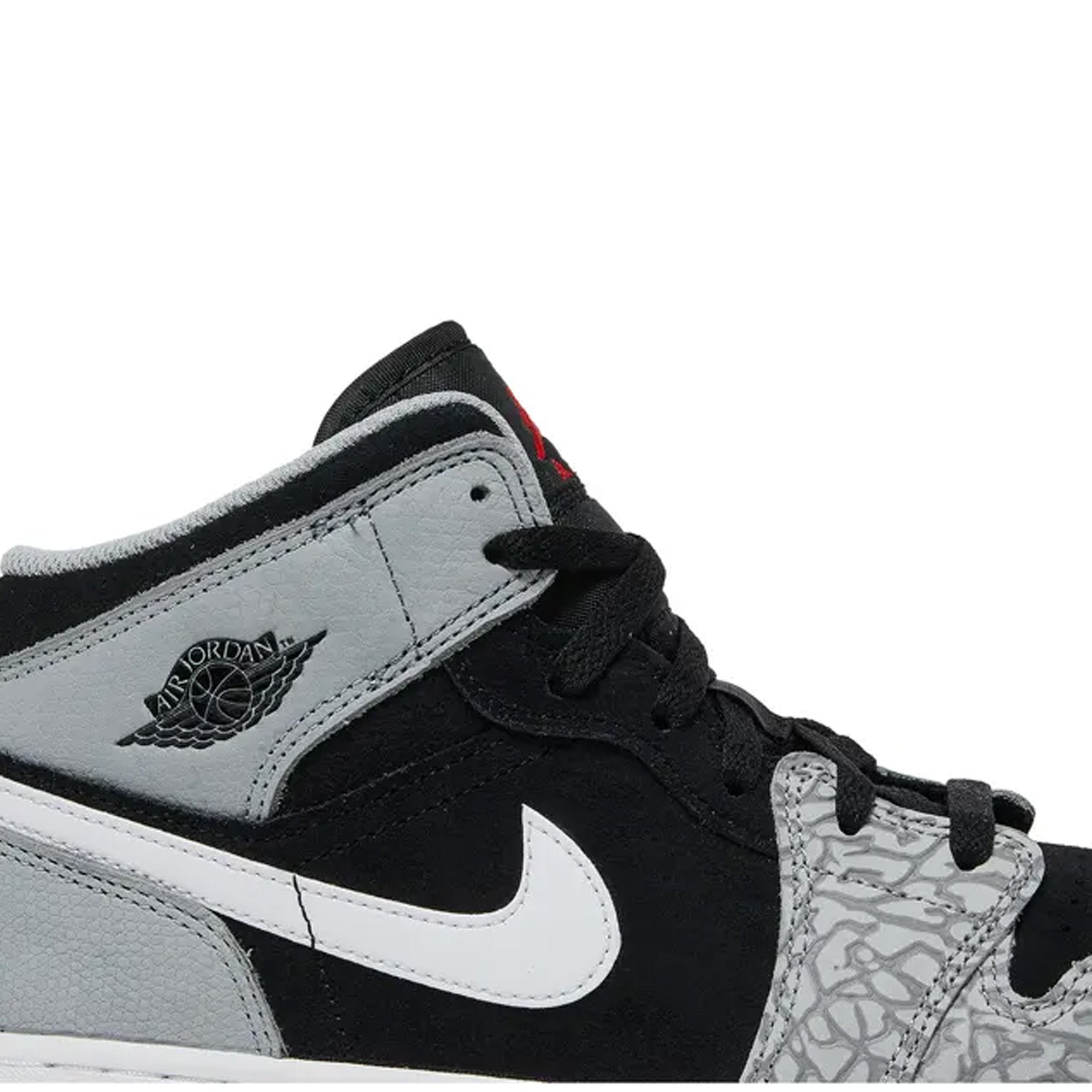 Air Jordan 1 Mid 'Elephant Print' GS Basketball Shoes for Girls (2022) - Stylish Sneakers for School, Sports & Casual Wear