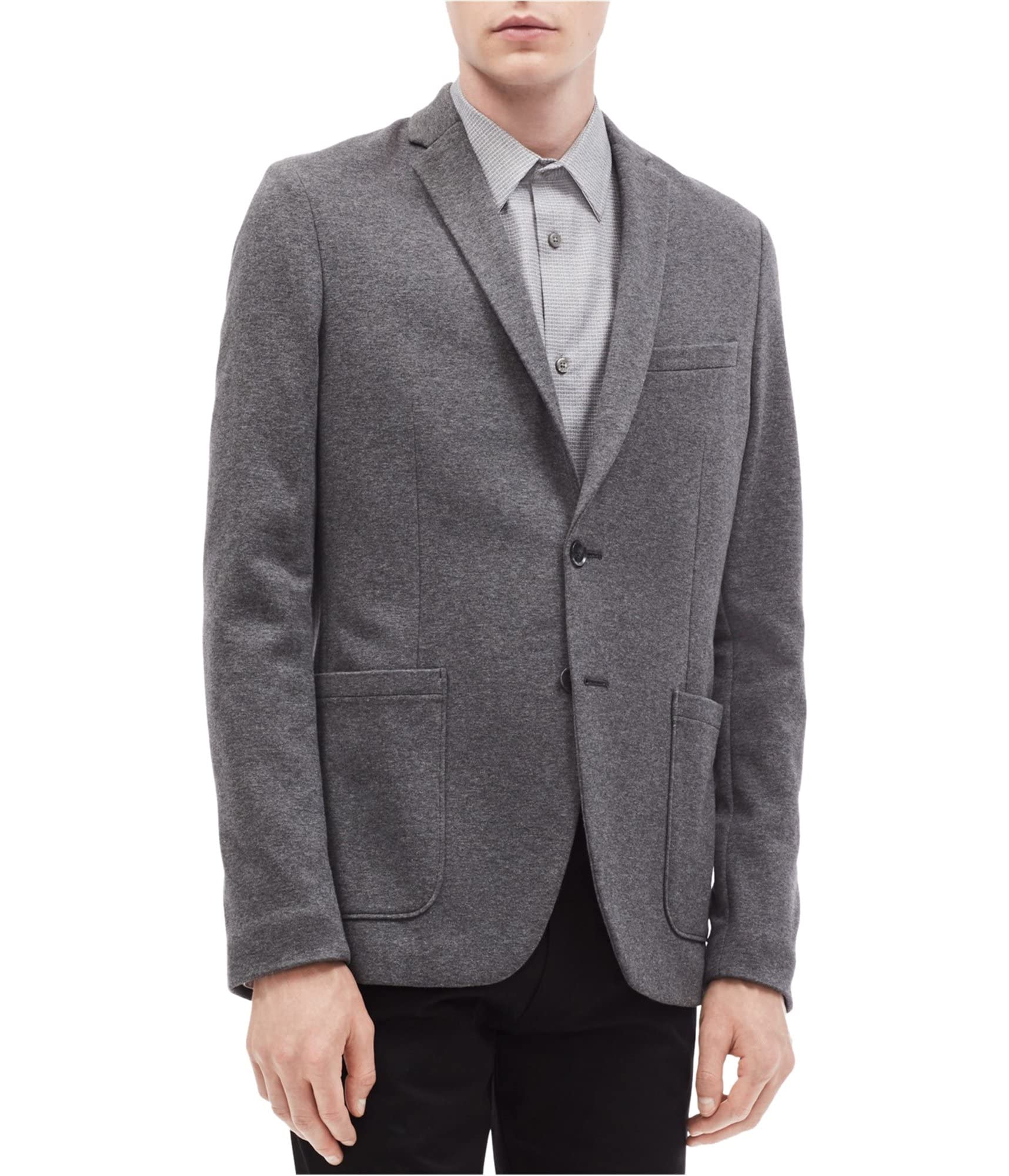 Calvin Klein Men's Slim Fit Two-Button Blazer Jacket | Modern Business & Formal Wear | Perfect for Office, Weddings & Special Occasions