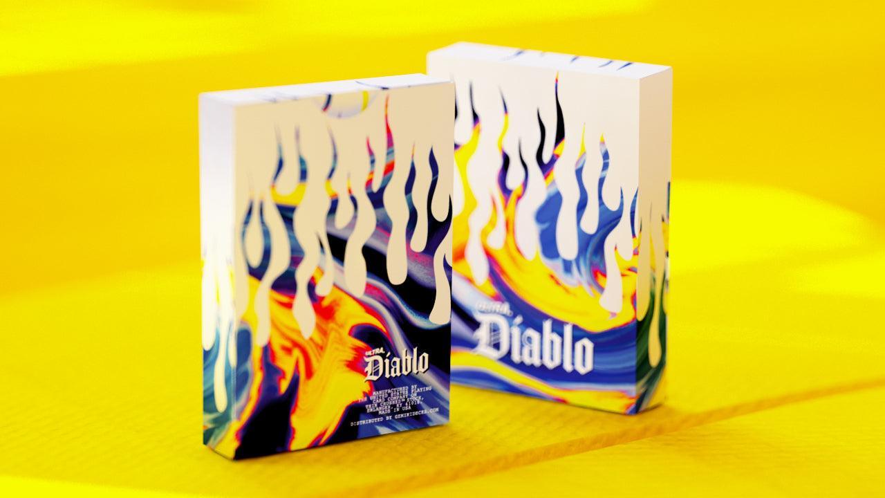 Premium Ultra Diablo Blue Playing Cards - High-Quality Poker Cards for Magic Tricks, Cardistry & Casino Games - Perfect for Parties, Poker Nights & Professional Performances