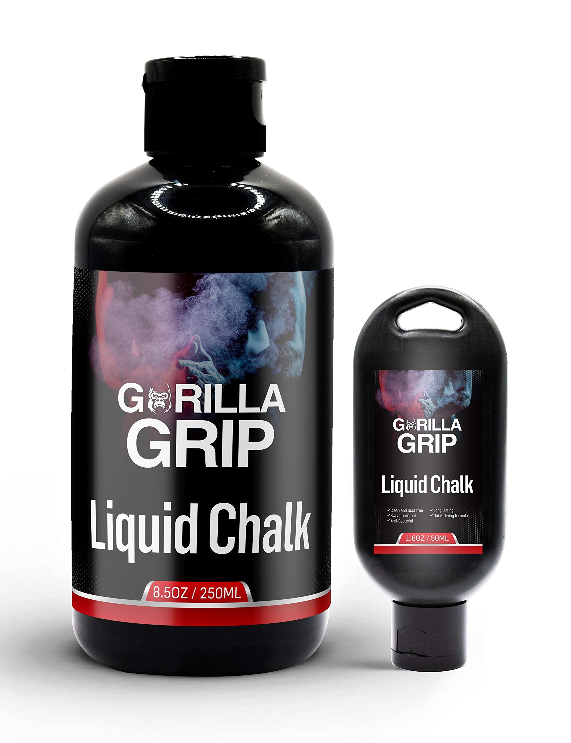 Gorilla Grip Pro Grade Liquid Chalk for Weightlifting, Rock Climbing, CrossFit & Gym - Non-Slip Workout Chalk for Better Grip - Perfect for Powerlifting, Pole Dancing & Callus Protection