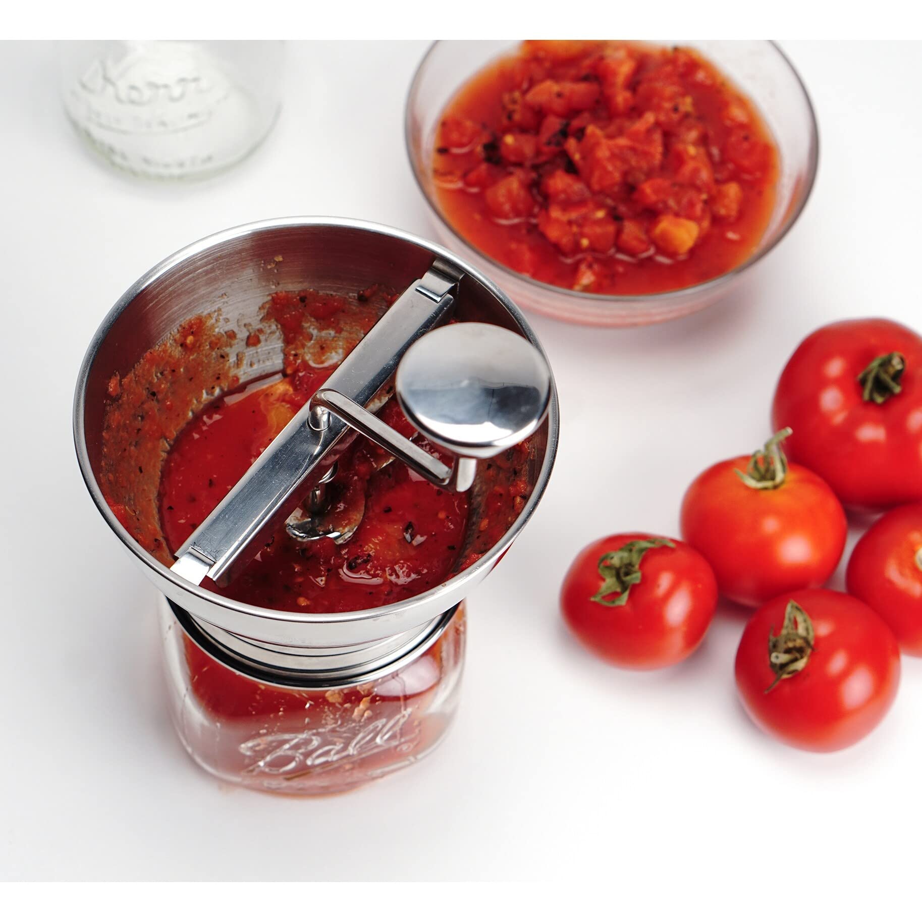 5-Inch Stainless Steel Mini Food Mill - Perfect for Pureeing Baby Food, Soups, and Sauces - Durable & Easy to Clean Kitchen Tool