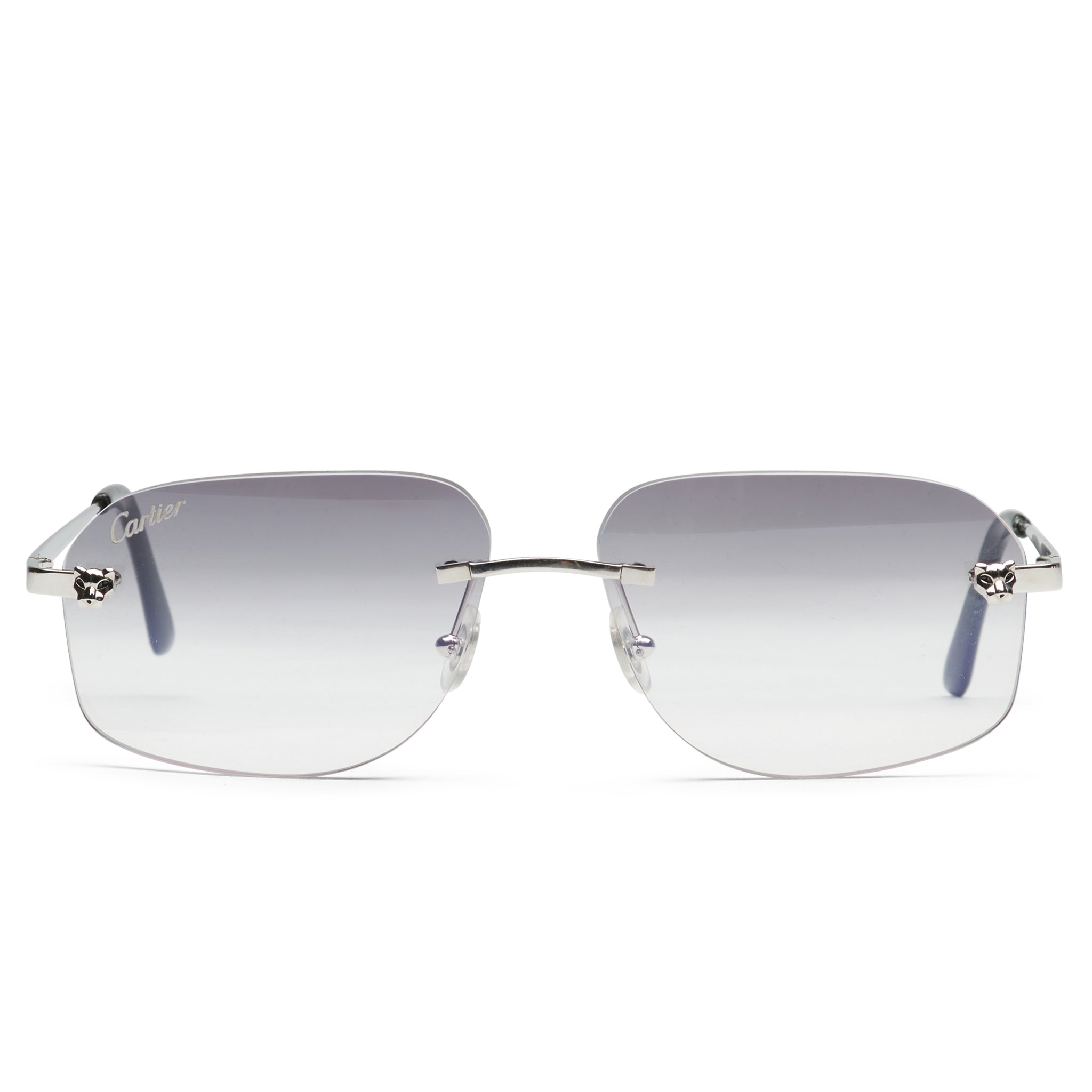 Cartier CT01480 002 Panthere De Cartier Rimless Sunglasses - Luxury Designer Eyewear for Women | UV Protection & Lightweight Comfort | Perfect for Fashion, Travel & Outdoor Activities