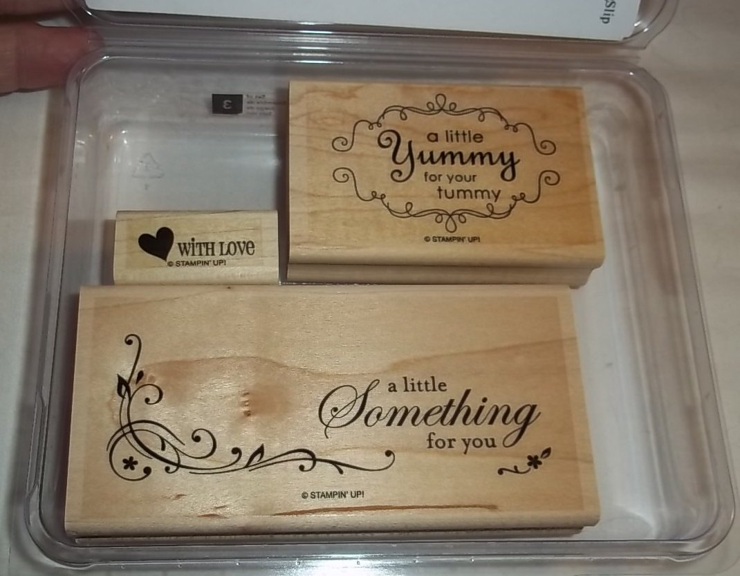 Stampin' Up Yummy Rubber Stamps Set of 3 - Retired Collectible Stamps for Card Making, Scrapbooking & DIY Crafts - Perfect for Birthday Cards, Wedding Invitations & Home Decor Projects