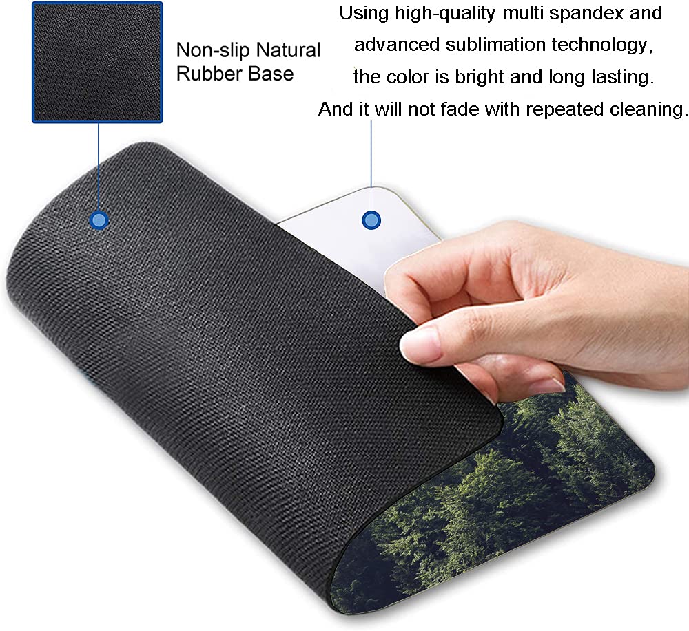 Custom Landscape Mouse Pad - Non-Slip Rubber Base, Waterproof Square Mousepad for Office & Laptop (9.5