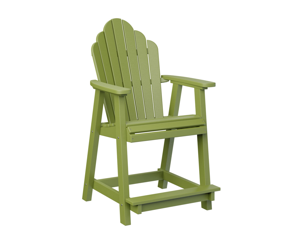 Berlin Gardens Cozi Back Counter Chair - Stylish & Comfortable Bar Stool for Kitchen Island, Breakfast Nook & Home Bar - Perfect for Indoor Dining & Entertaining