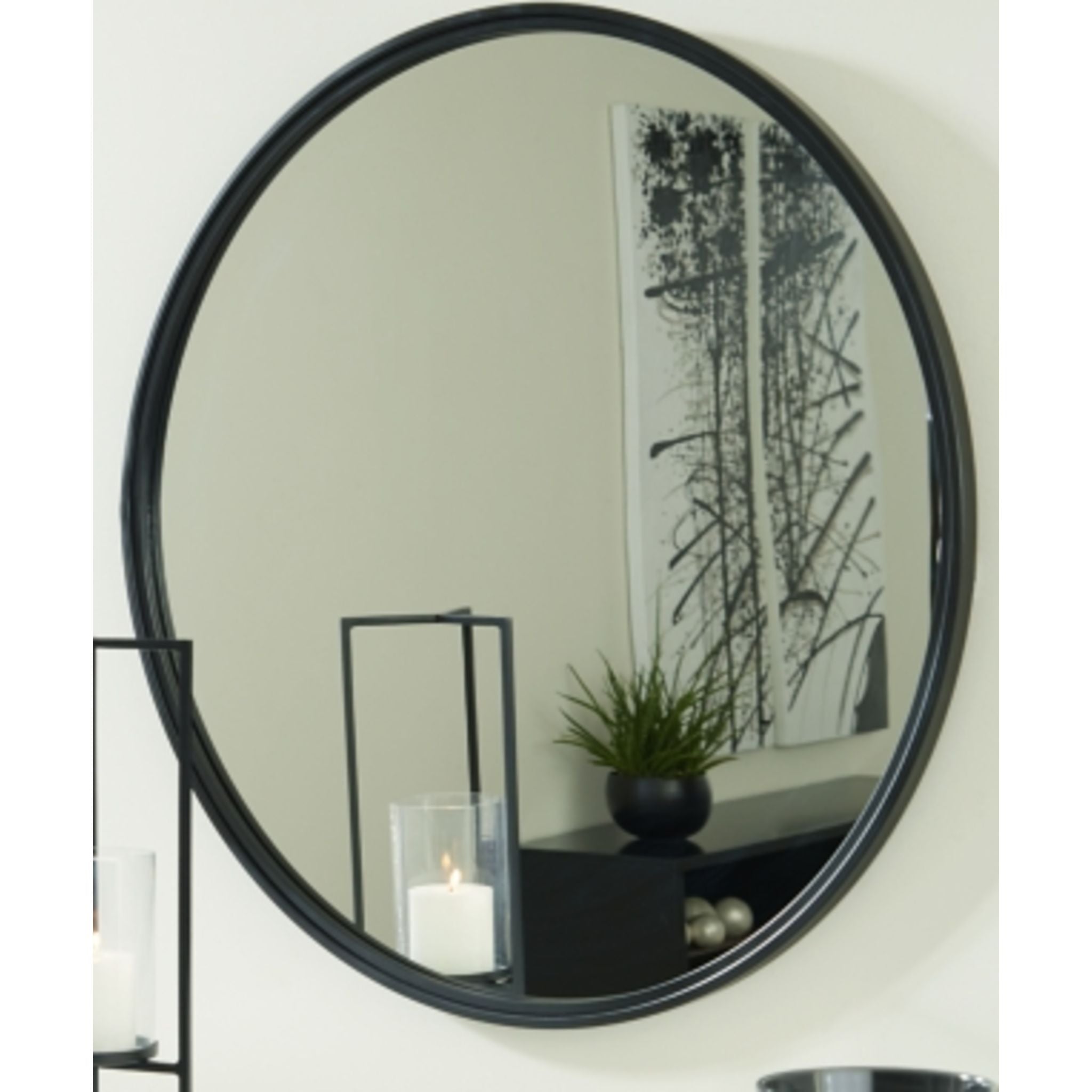 Brocky Accent Mirror - Elegant Wall Decor for Living Room, Bedroom & Bathroom | Perfect for Home Decor & Vanity Makeup Area