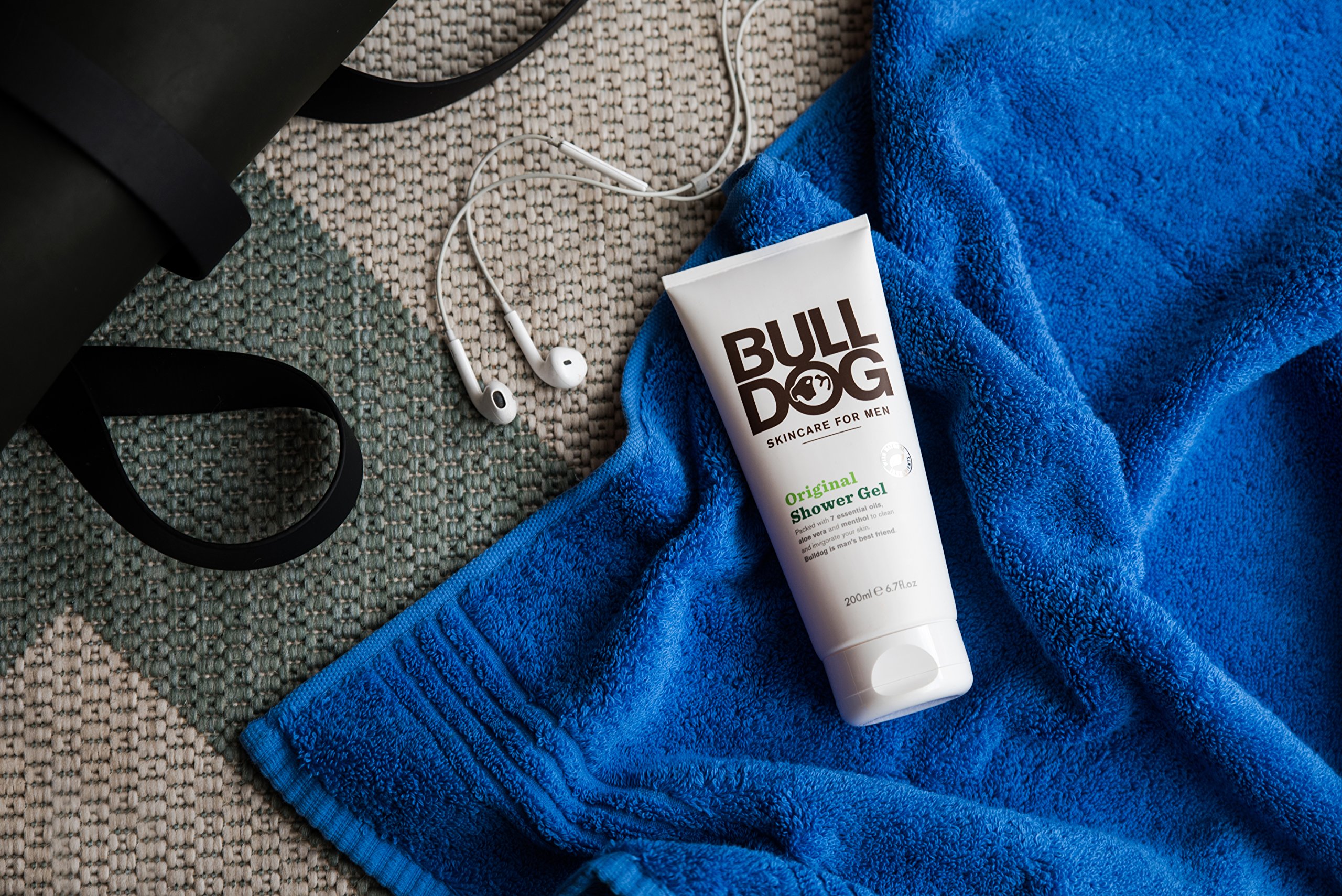 Bull Dog Skincare for Men Original Shower Gel 6.70 oz - Hydrating & Refreshing Body Wash for Men with Natural Ingredients - Perfect for Daily Shower & Gym Use