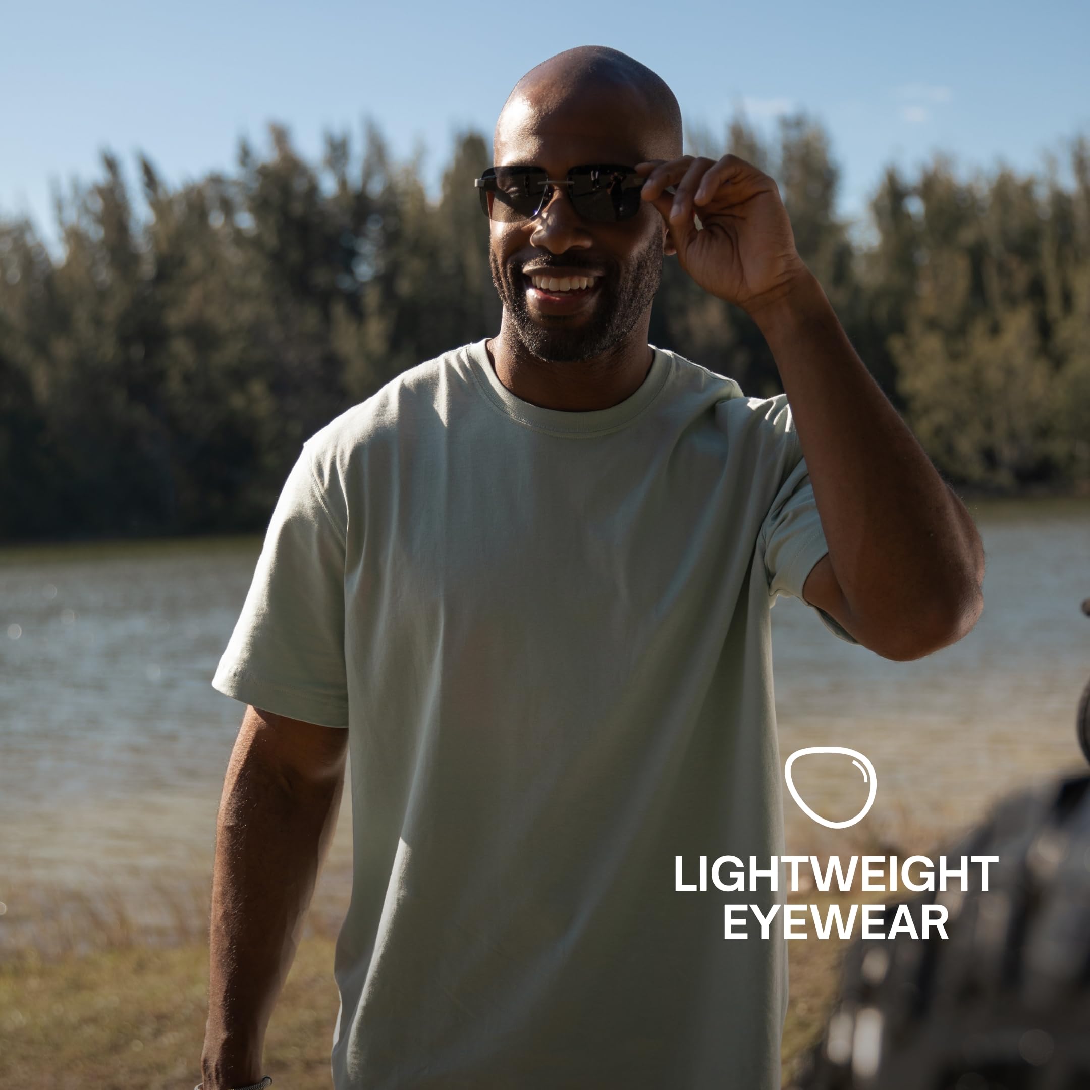 Eddie Bauer Bluetooth Smart Glasses for Men with UV400 Polarized Lenses, Open Ear Speakers & Microphone - Hands-Free Calling & Audio - Perfect for Driving, Running & Outdoor Activities