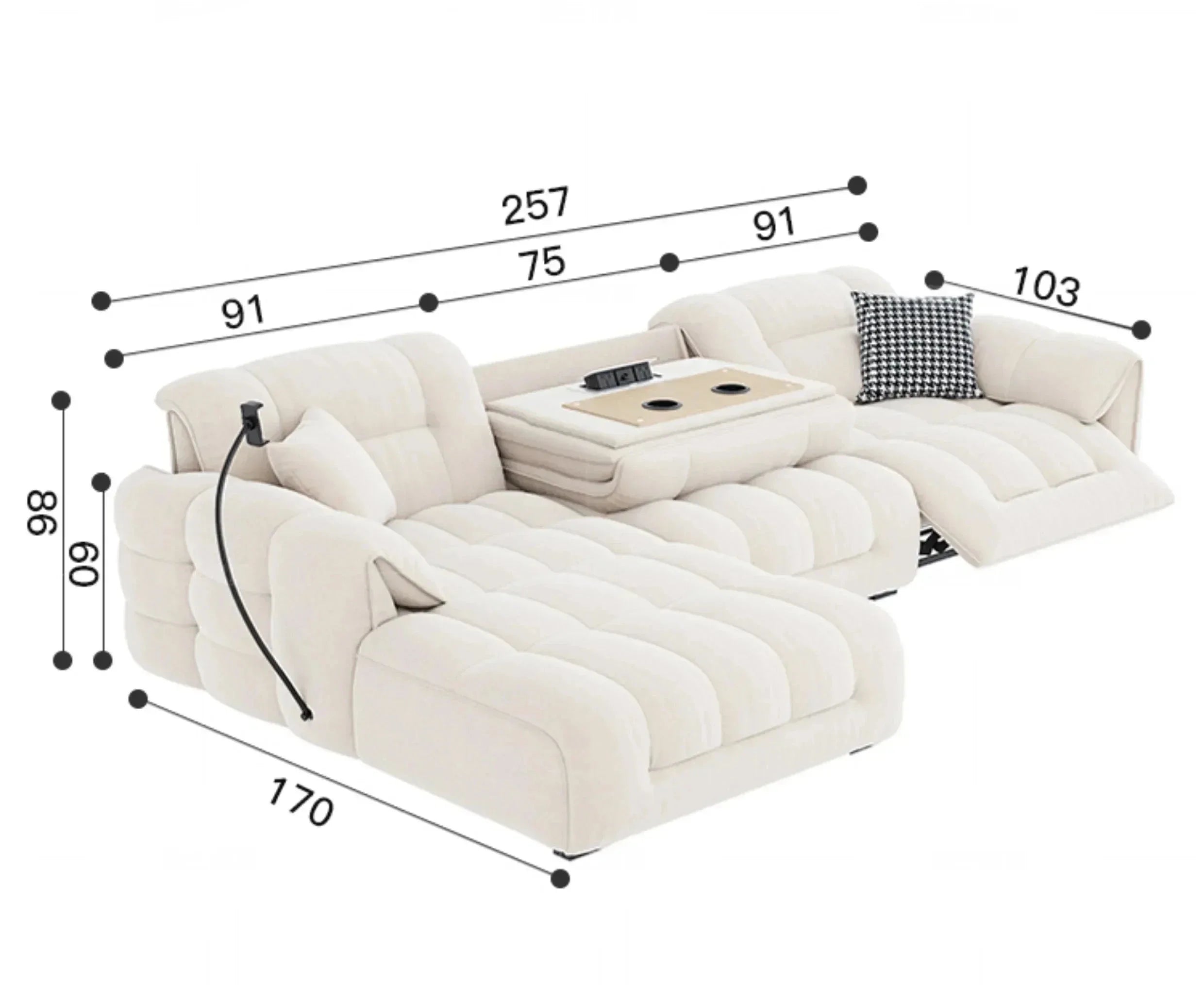 Luxury Electric Recliner Sofa Set - Premium Comfort, Stylish Design & Remote Control for Living Room, Home Theater & Lounge Spaces