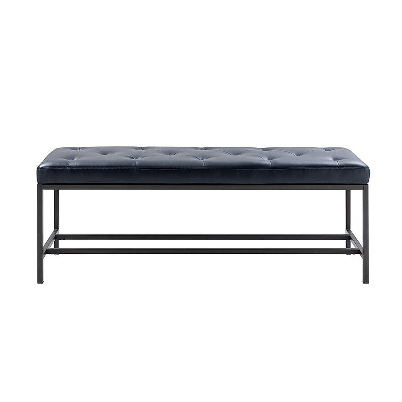 Johannes Upholstered Bench - Stylish Storage Ottoman with Tufted Cushion, Modern Entryway Bench for Bedroom, Living Room & Hallway - Perfect for Seating, Storage & Home Decor