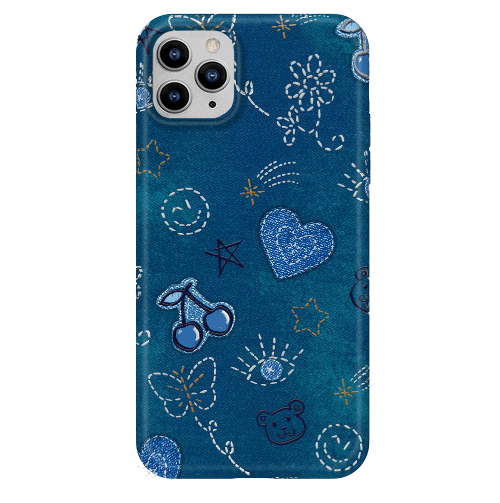 Stylish Blue Denim iPhone Case - Trendy & Protective Cover for iPhone 13/14/15 Pro Max - Perfect for Everyday Use, Travel & Fashion Accessories