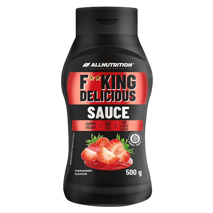 Allnutrition Fitking Delicious Protein Sauce 500g - Low Sugar High Protein Peanut Butter Spread for Fitness, Bodybuilding & Healthy Snacks - Perfect for Toast, Smoothies & Post-Workout Recovery