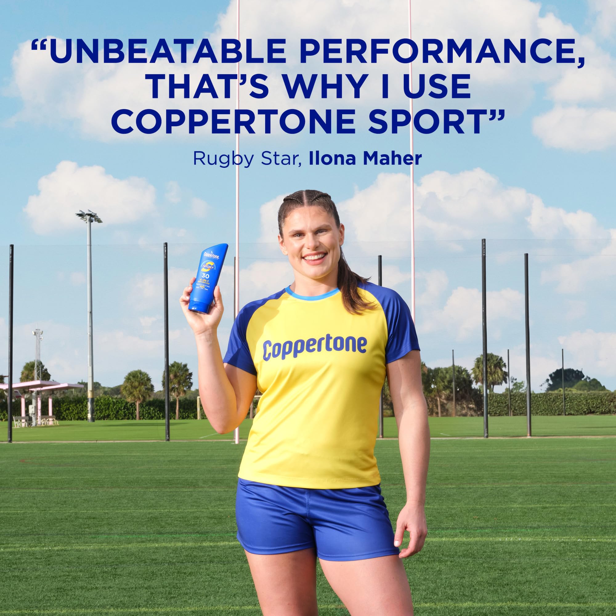 Coppertone SPORT SPF 30 Sunscreen Lotion - Water Resistant & Sweatproof Broad Spectrum Protection - 7 Fl Oz (Pack of 12) - Perfect for Swimming, Beach, Outdoor Sports & Active Lifestyles