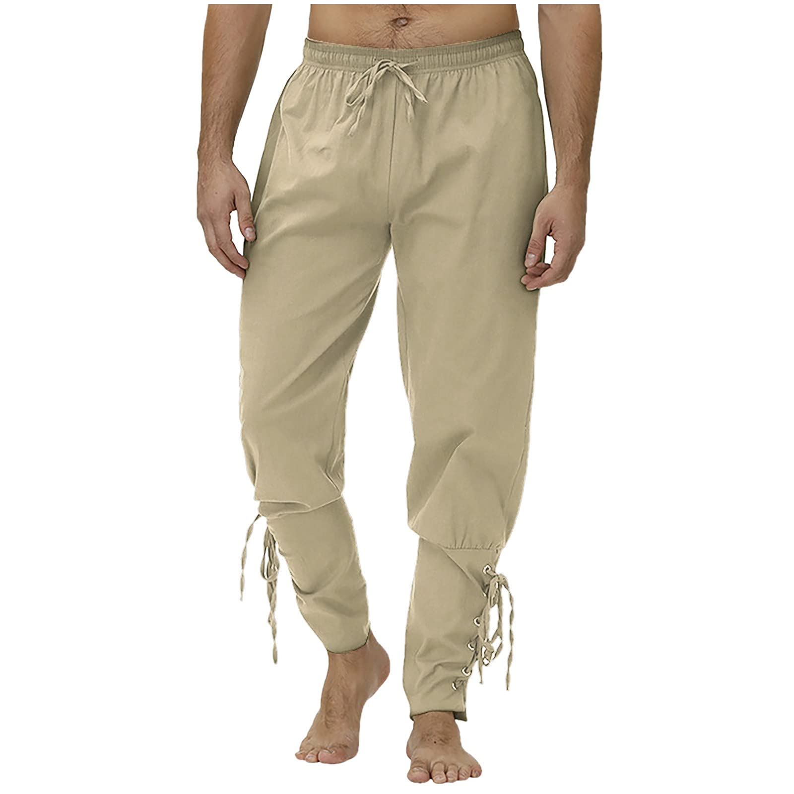 Men's Hiking Pants with Adjustable Drawstrings & Ankle Cuffs - Breathable Outdoor Adventure Pants for Camping, Trekking, and Mountain Climbing