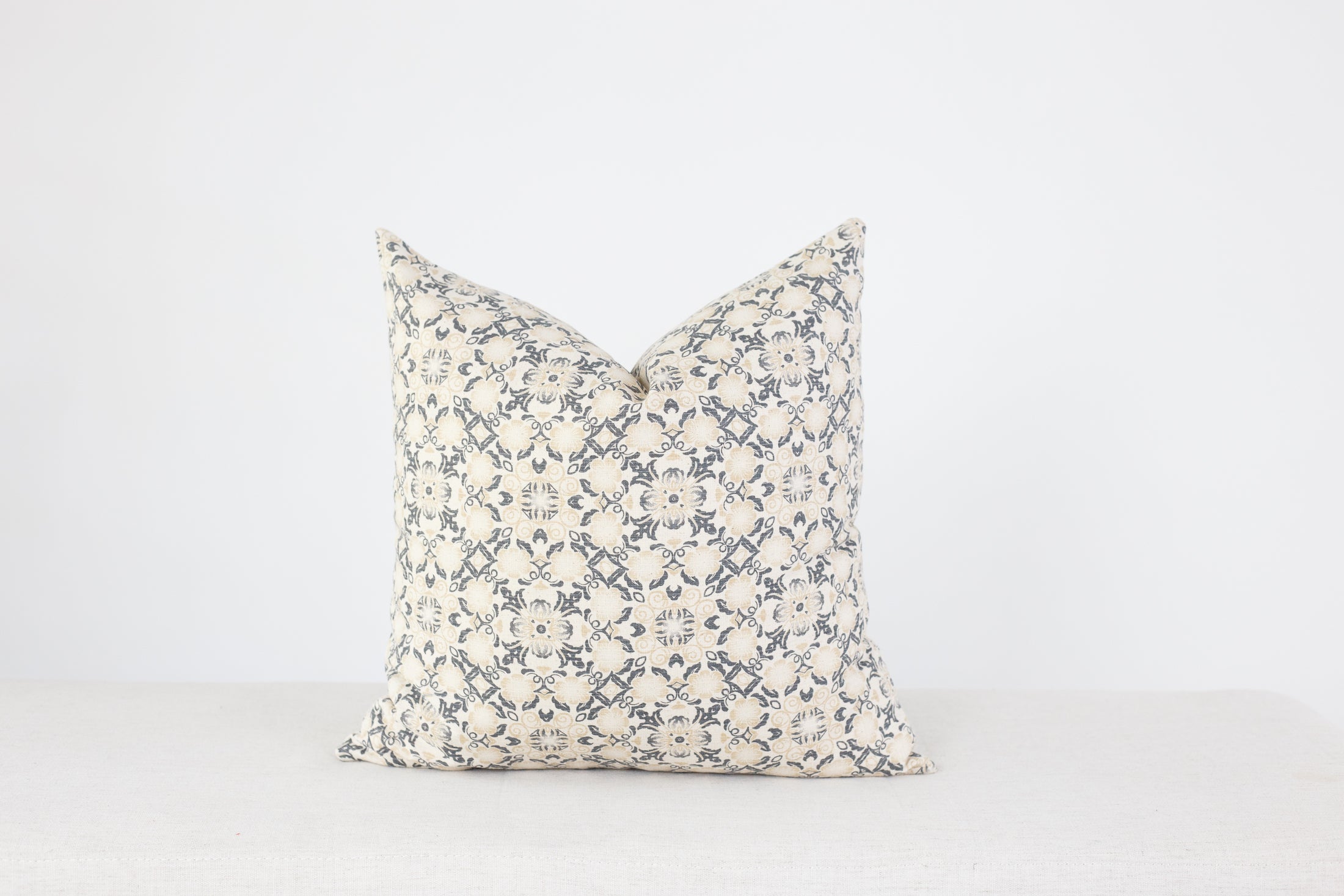 Marlee Floral Pillow Cover - Decorative Cushion Case for Sofa, Bed, Living Room - Soft Cotton Home Decor