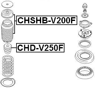 Febest Front Bumper Spring for GM Vehicles - Replacement Part for Chevy, GMC, Cadillac - Durable Auto Suspension Component for Smooth Ride & Off-Road Use