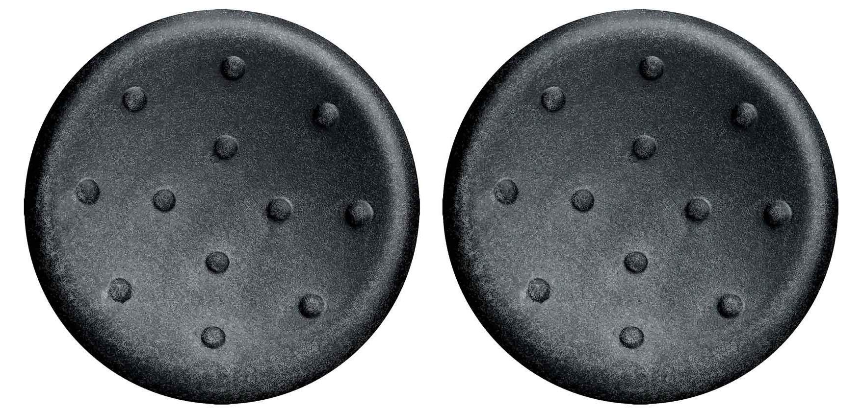 2-Pack Black Silicone Thumb Stick Grips for PS4 Controller - Non-Slip Comfort Grip Caps - Perfect for Gaming, Streaming & Long Play Sessions