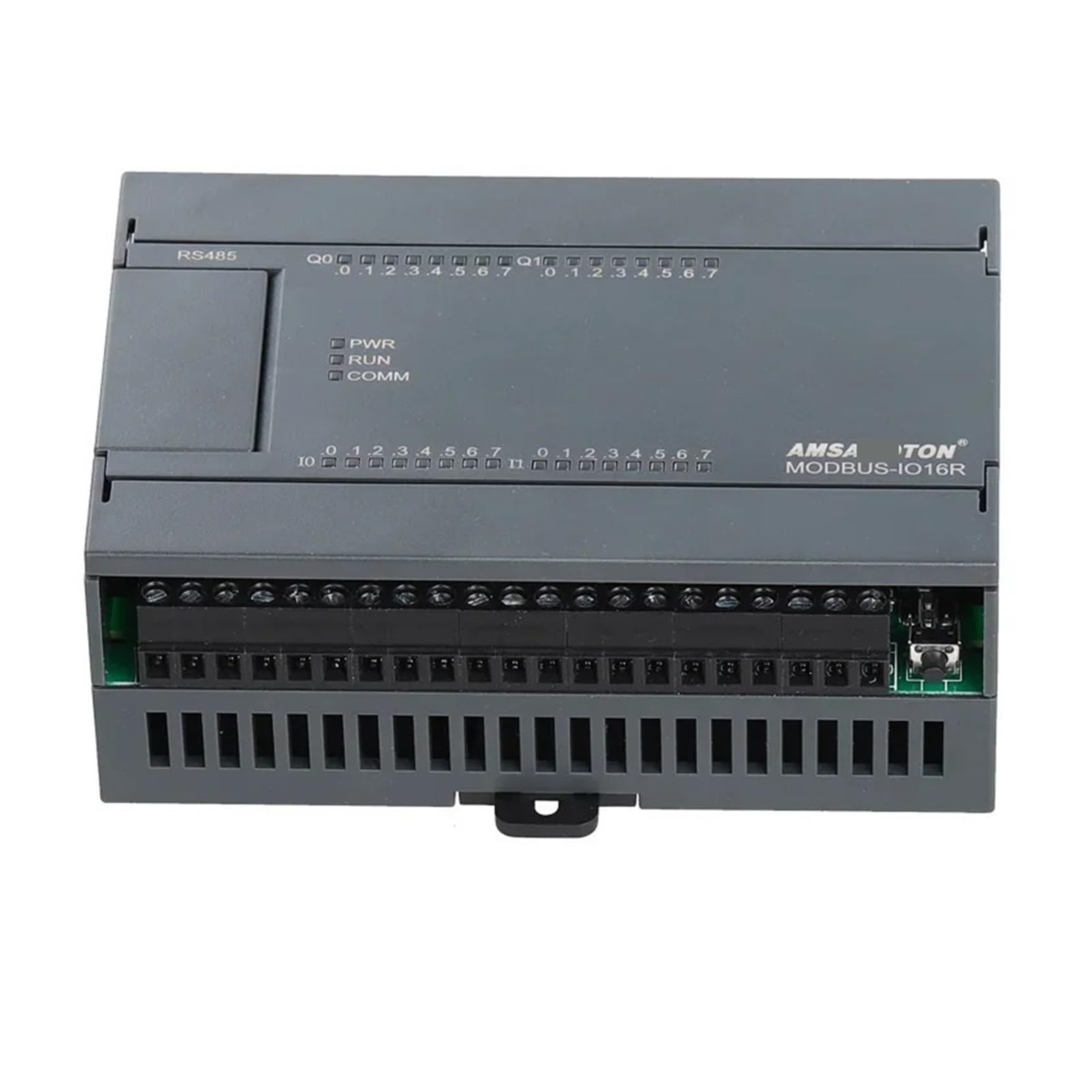 Industrial Grade MODBUS RTU Modbus-IO8R-A Ethernet Converter Server with 16I/16O/32I/32T Analog Output Relay Module - Extensible for Factory Automation, SCADA Systems & Industrial IoT Applications (Color: 16I-16O-RELAY)