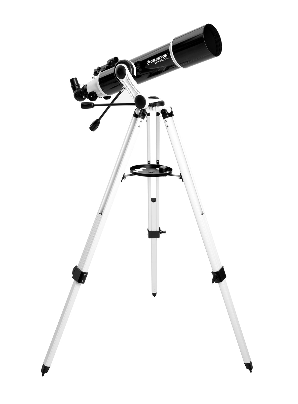 Omni AZ 102 Telescope with Smartphone Adapter & Bluetooth Remote - Portable Astronomy Telescope for Adults & Kids, Perfect for Stargazing, Moon Observation & Astrophotography