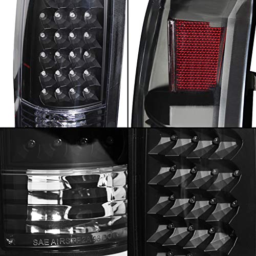 AKKON Replacement Tail Lights for 1988-1998 Chevy/GMC C/K 10 Pickup Truck - Driver & Passenger Side Brake Lamps - Perfect for Restoration Projects & Nighttime Safety Upgrades
