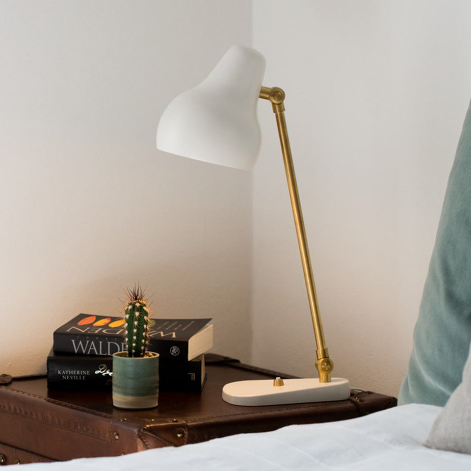 VL 38 Modern Table Lamp - Elegant Home & Office Lighting for Living Room, Bedroom, or Study Desk | Energy Efficient LED Desk Lamp with Adjustable Brightness