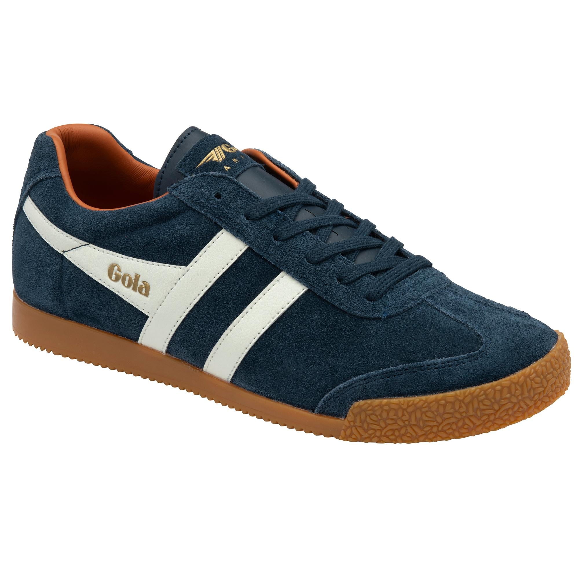 Gola Men's Harrier Blue Sneakers - Lightweight Running Shoes for Men | Casual Walking & Gym Workouts | Comfortable Athletic Footwear for Everyday Wear