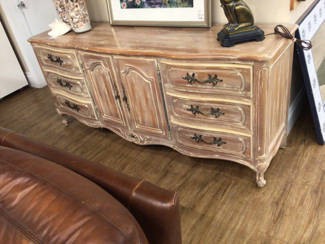 Century Furniture White Wash French Provincial Buffet - Elegant Dining Room Sideboard for Formal Entertaining & Storage