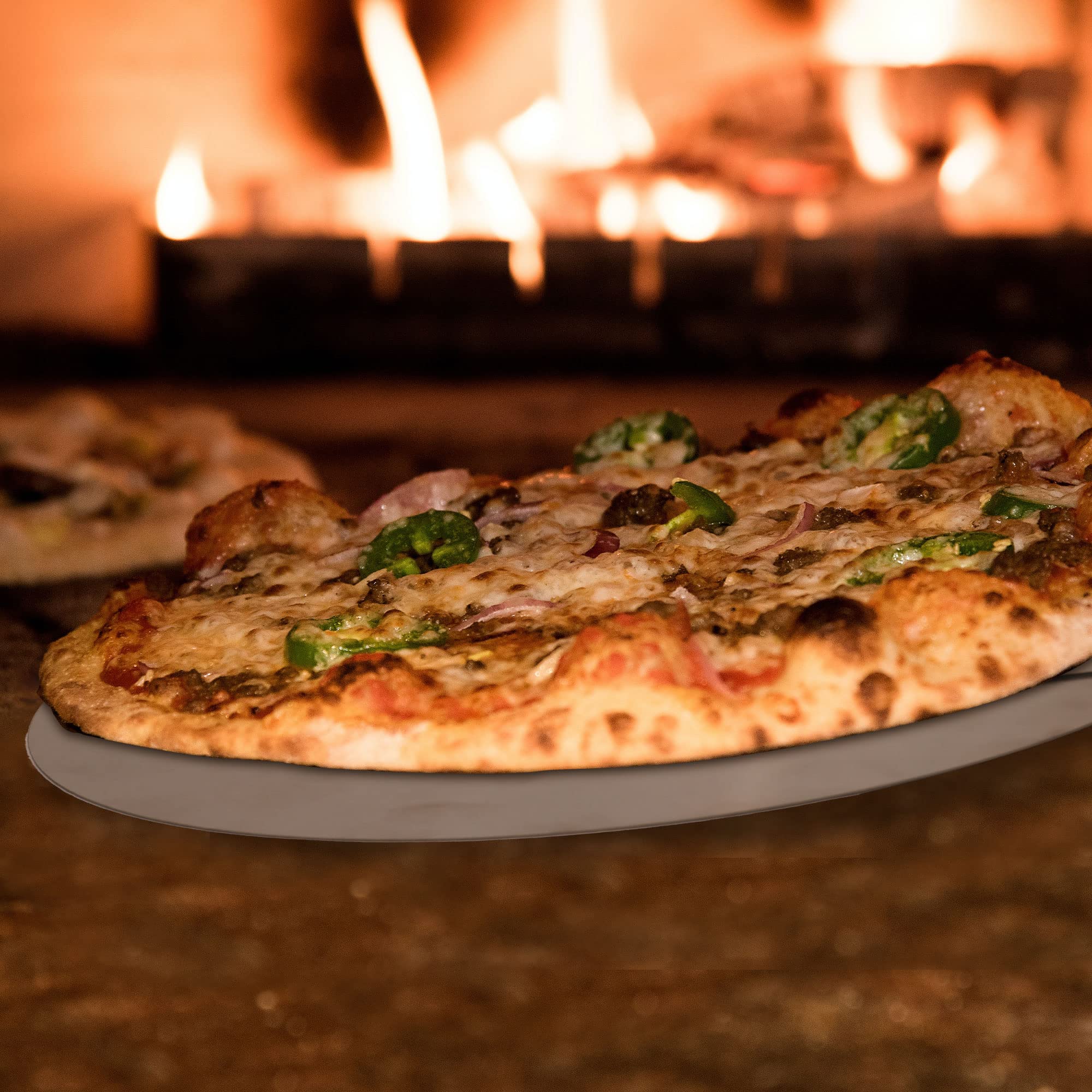 Portable Wood Fired Pizza Oven - Stainless Steel Outdoor Grill with Pizza Peel & Baking Stone - Perfect for Backyard, Camping, and Patio Cooking