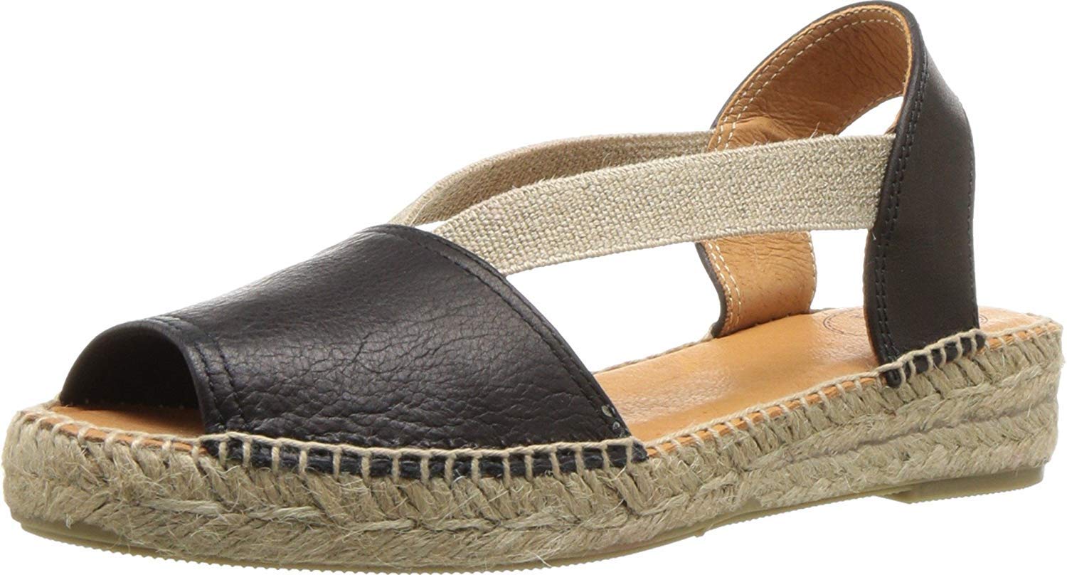 TONI PONS ETNA Women's Leather Espadrilles - Comfortable & Stylish Smooth Shades Flats for Casual Wear, Summer Outfits & Beach Vacations